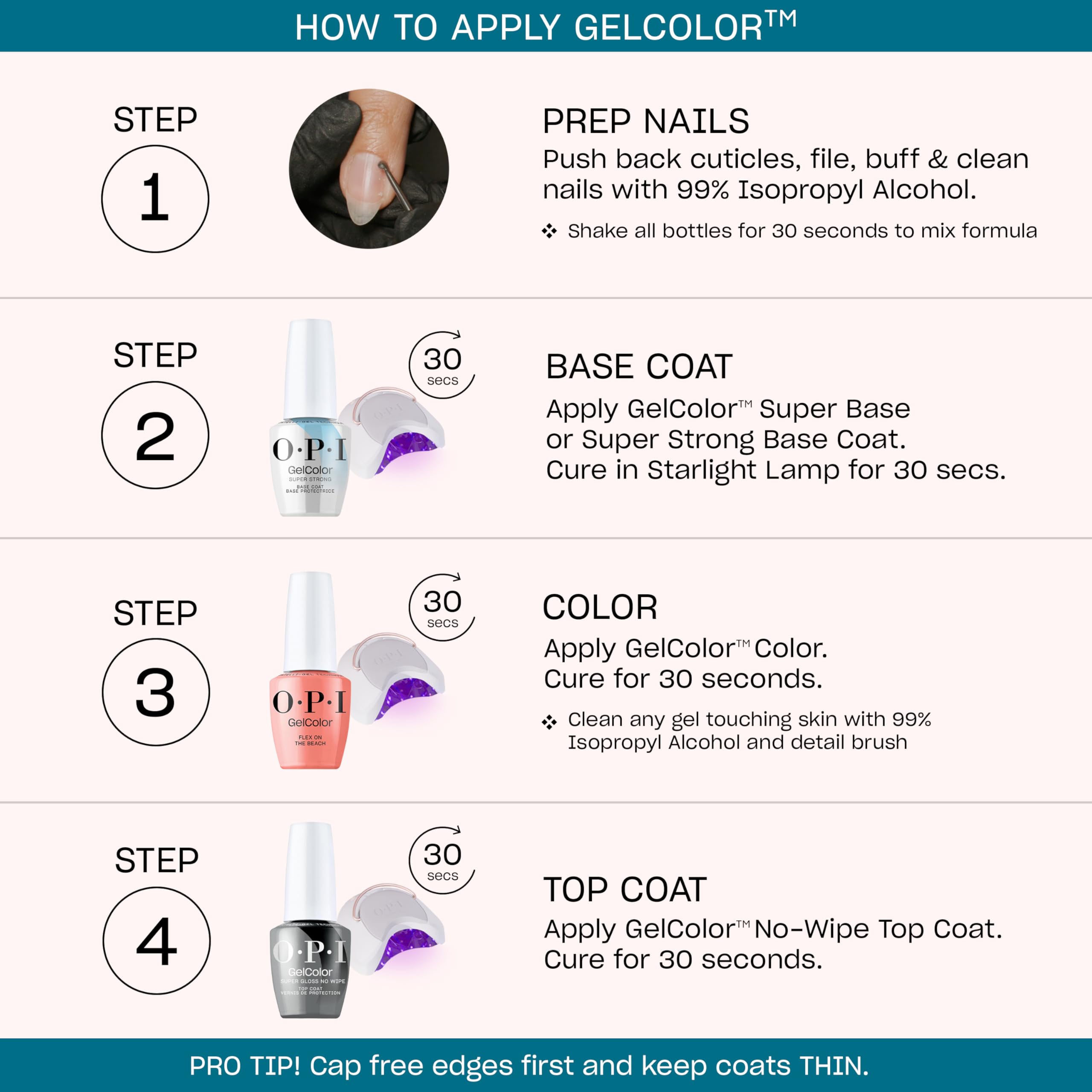 OPI GelColor LED Cure Gel Nail Polish | White, Gray & Black Shades | Salon-Quality Shine, Long-Lasting Wear | Easily Soak Off Removal | Vegan & HEMA Free | 0.5 Fl Oz thumbnail