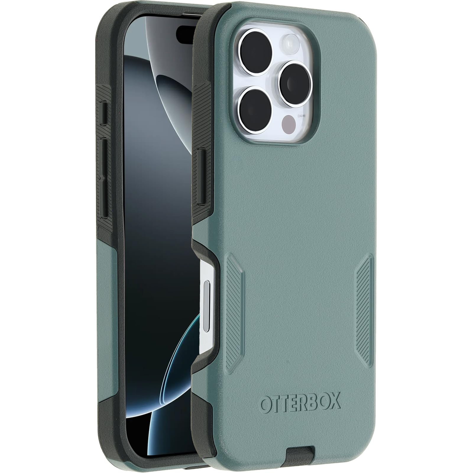 OtterBox iPhone 16 Pro Commuter Series Case - Sagebrush Green, Thin & Protective iPhone Case, Dual-Layer, Impact Absorbing iPhone Case thumbnail