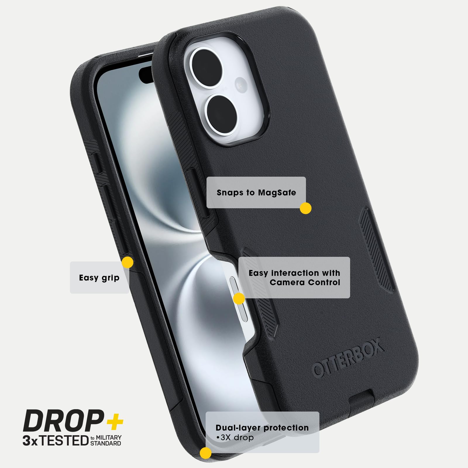 OtterBox iPhone 16 Pro Commuter Series Case - Sagebrush Green, Thin & Protective iPhone Case, Dual-Layer, Impact Absorbing iPhone Case thumbnail