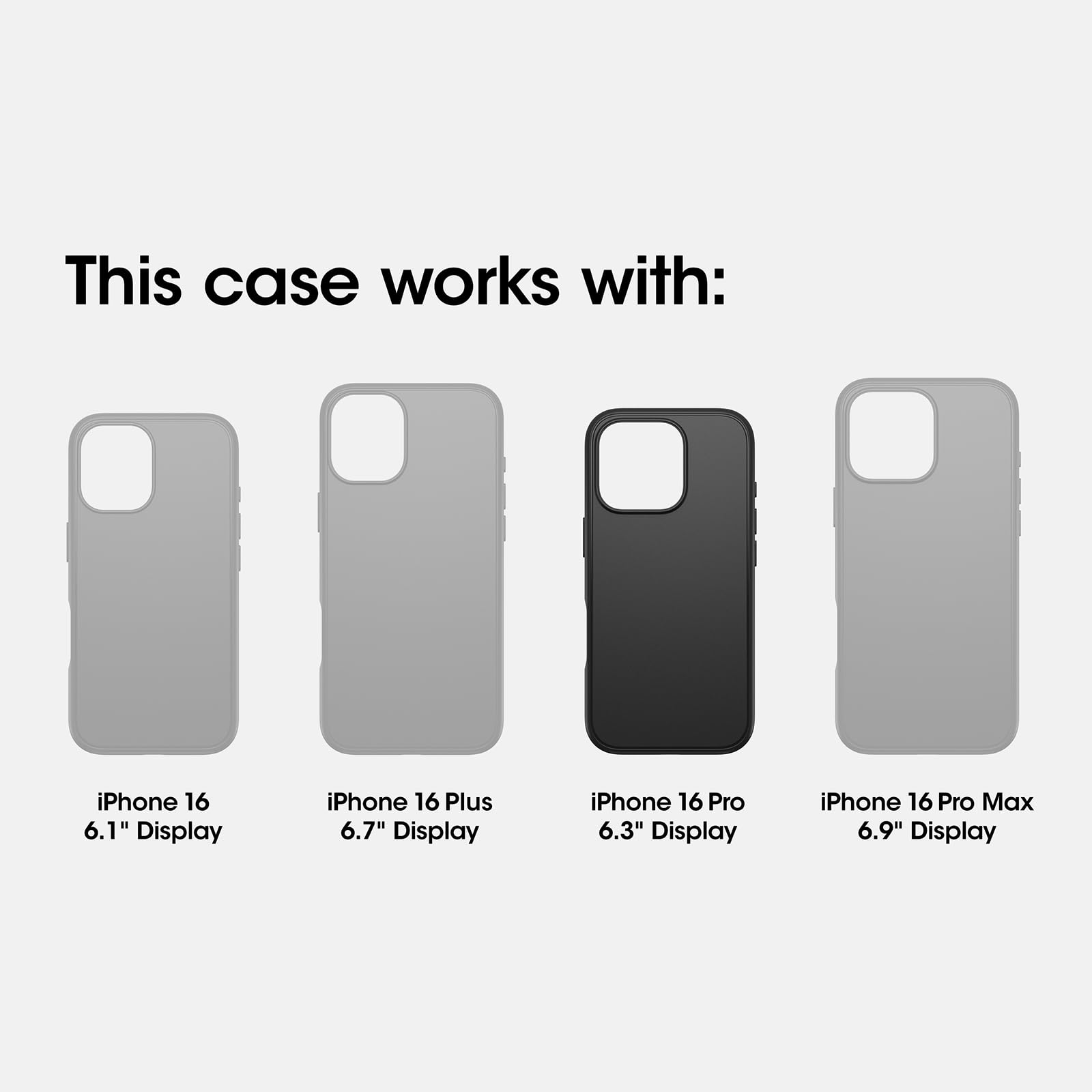 OtterBox iPhone 16 Pro Defender Series XT Clear Case - Dark Side - Tough, Rugged & Durable iPhone Case, Snaps on MagSafe, Pressure-Fitted Dual-Layer iPhone Case thumbnail