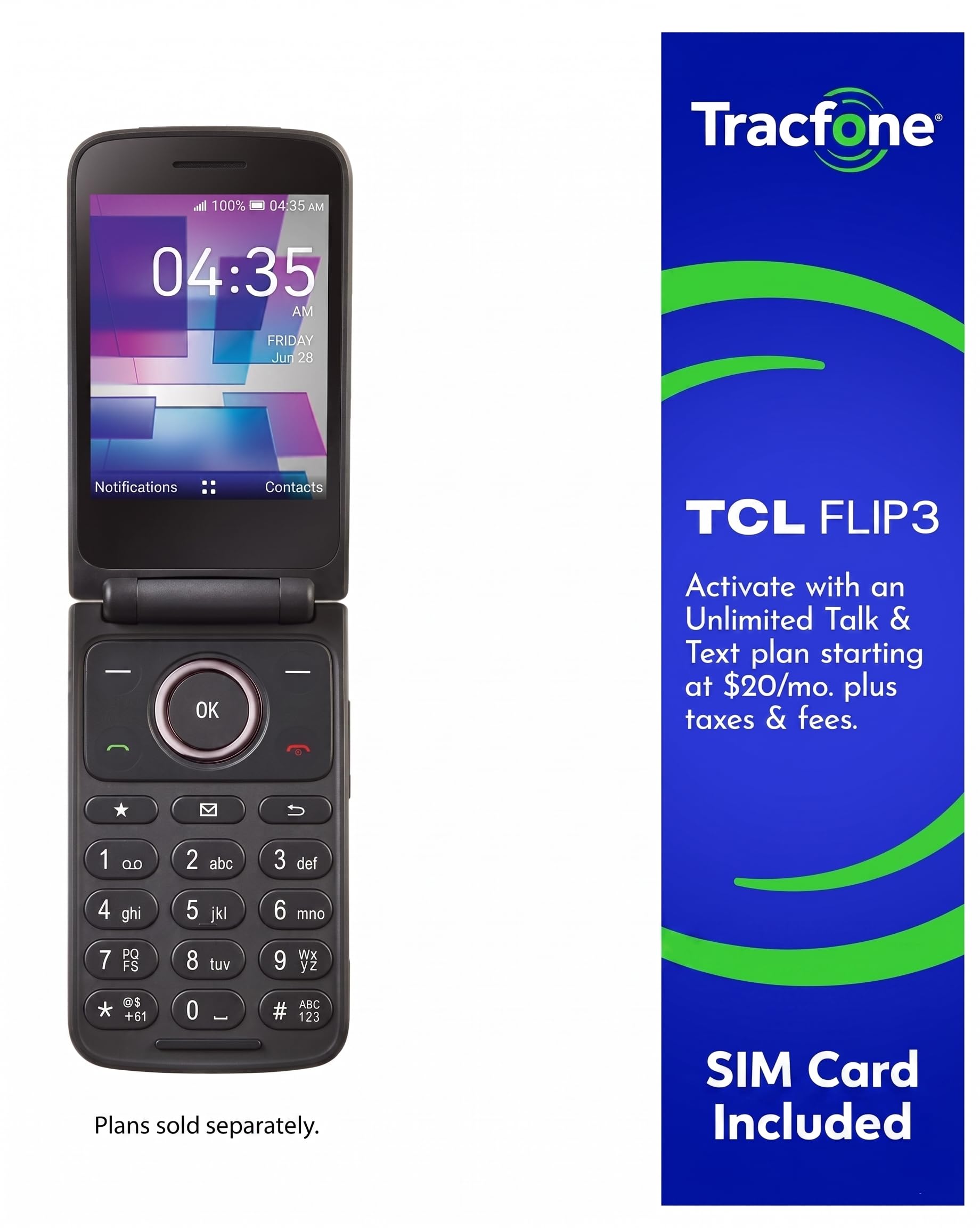 Tracfone, TCL FLIP 3, 16GB, Flip Phone, Stone Gray, 5MP Video Capable Camera, Locked [Sim Card Included - Separate Purchase Not Necessary] thumbnail