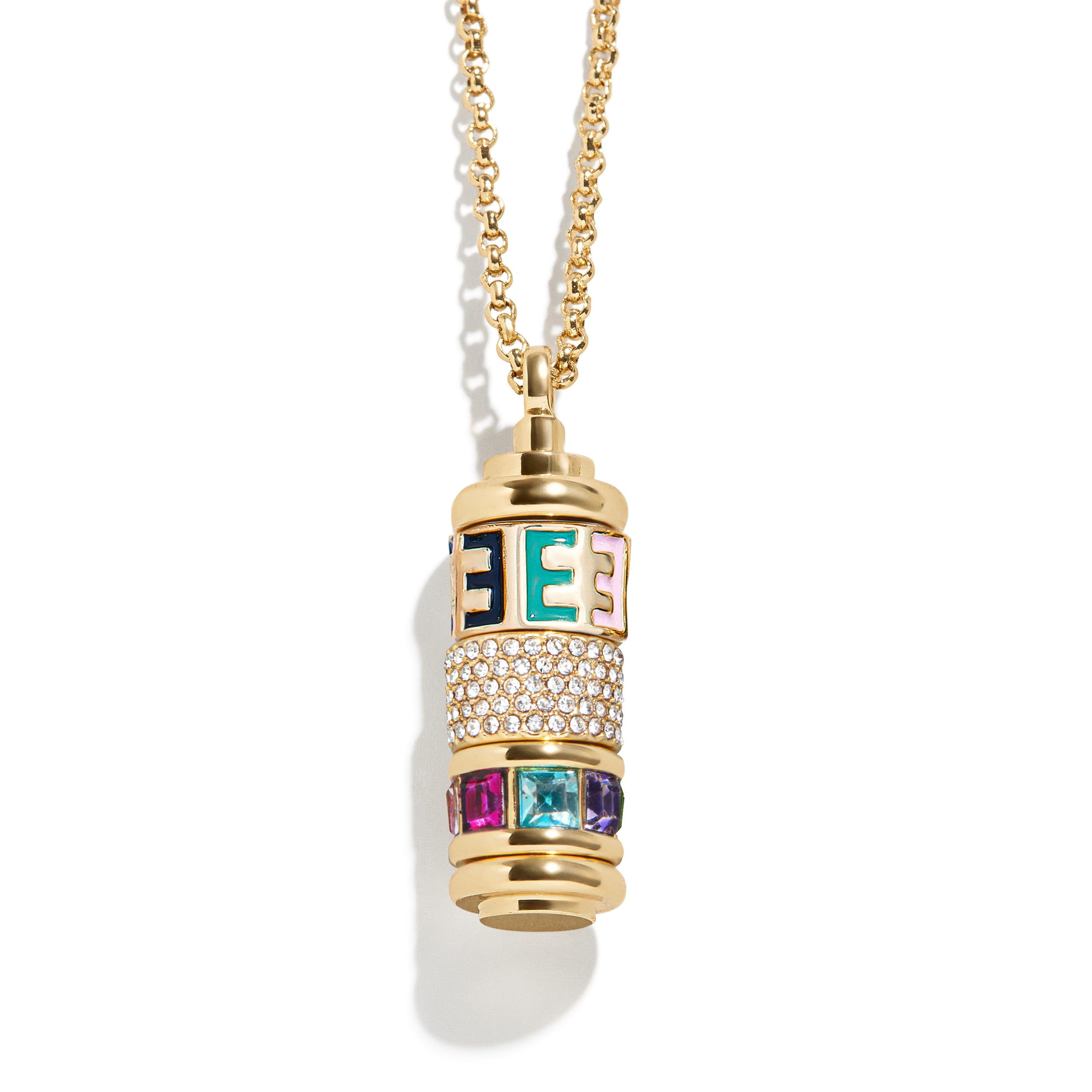 BaubleBar Initial Spinner Charm Necklace thumbnail