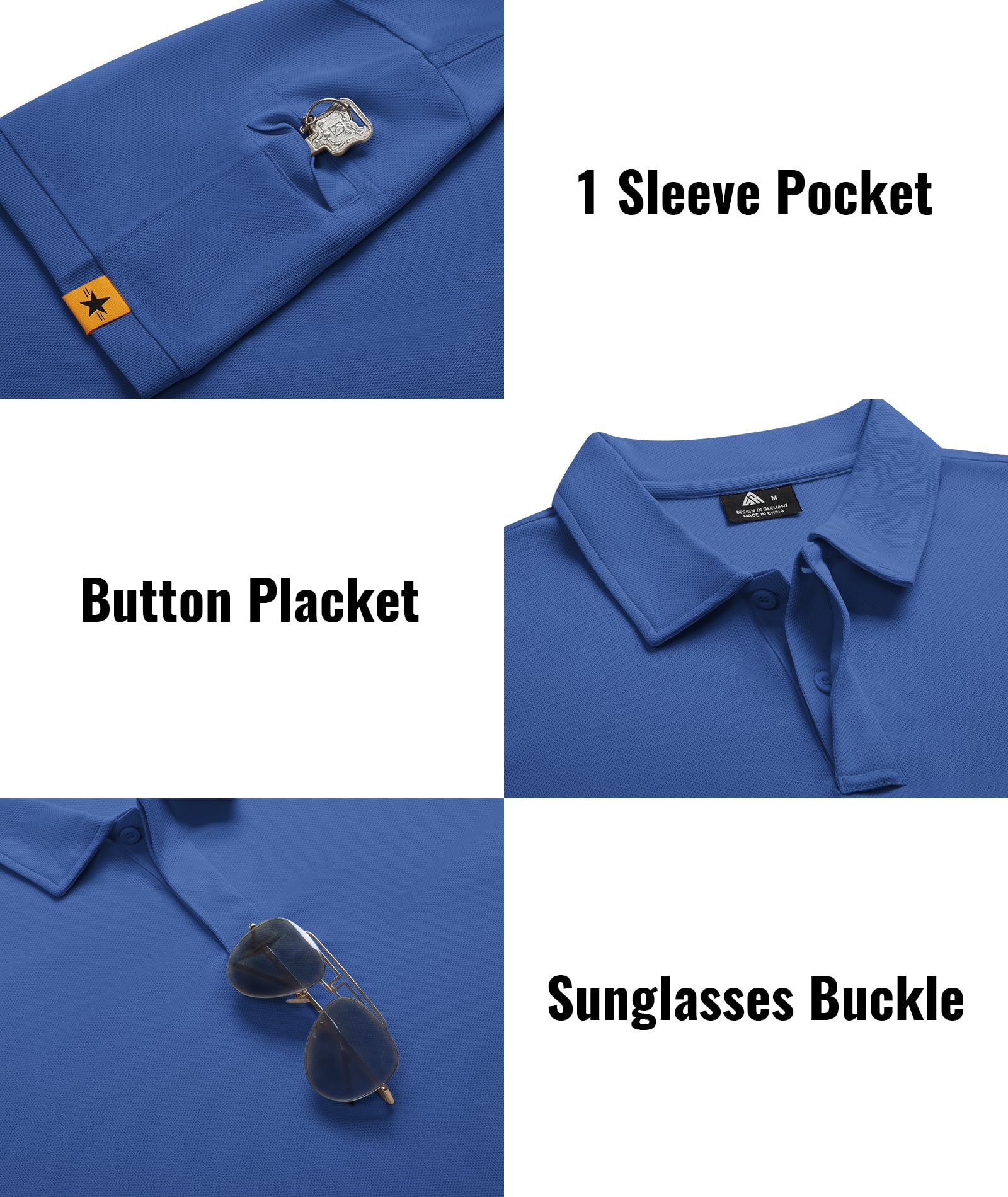 SCODI 5 Pack Mens Polo Shirts Short Sleeve Athletic Golf Polo Shirt for Men Casual Collared Summer Multipack T-Shirts thumbnail