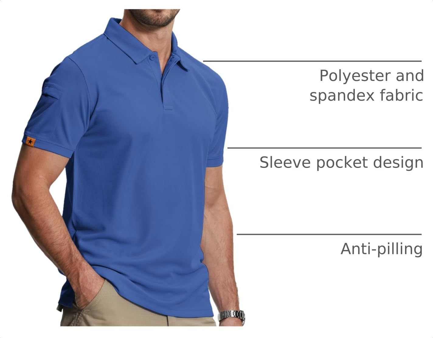 SCODI 5 Pack Mens Polo Shirts Short Sleeve Athletic Golf Polo Shirt for Men Casual Collared Summer Multipack T-Shirts thumbnail