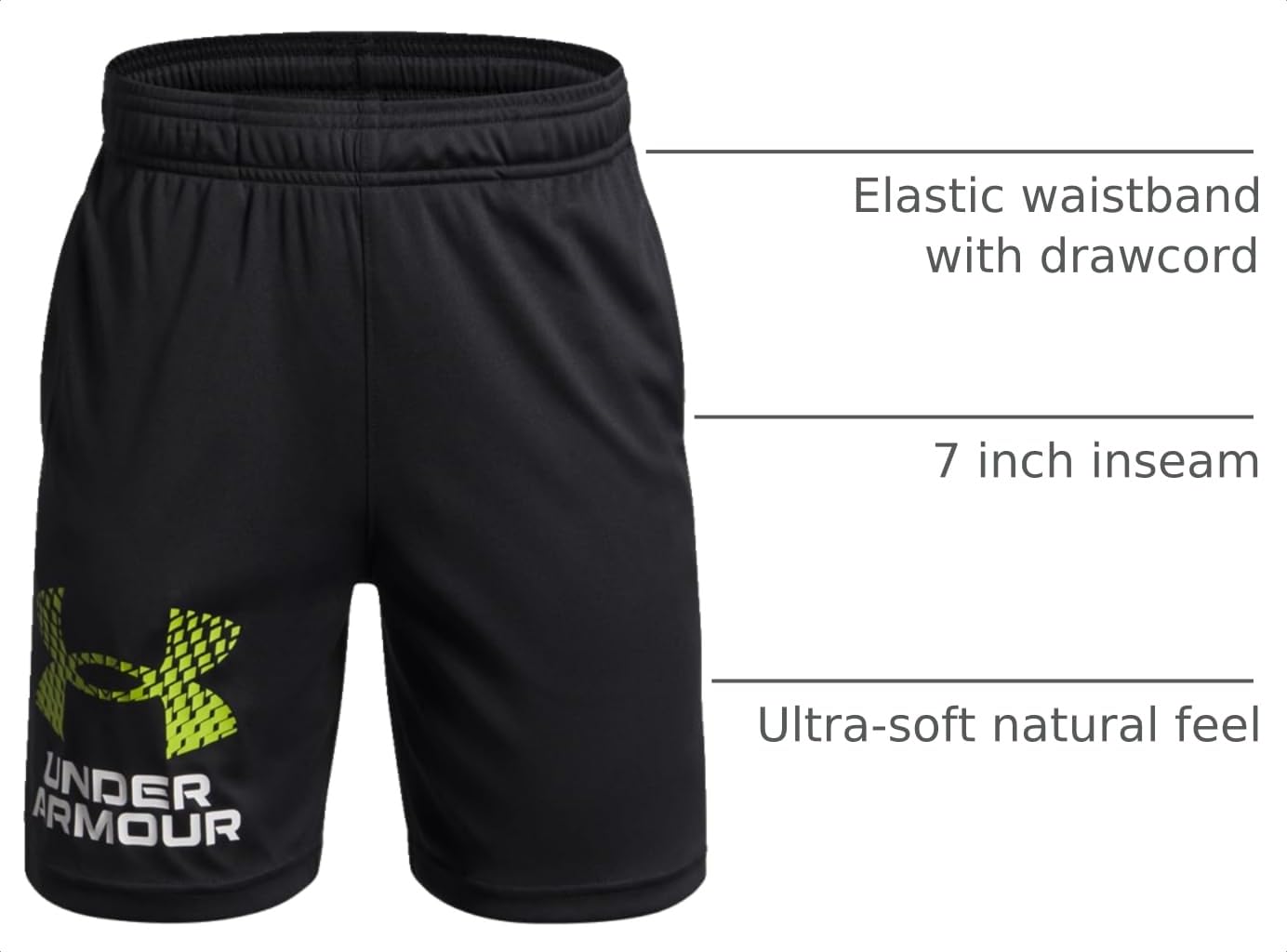 Under Armour Kids Tech Logo Shorts (Big Kids) thumbnail