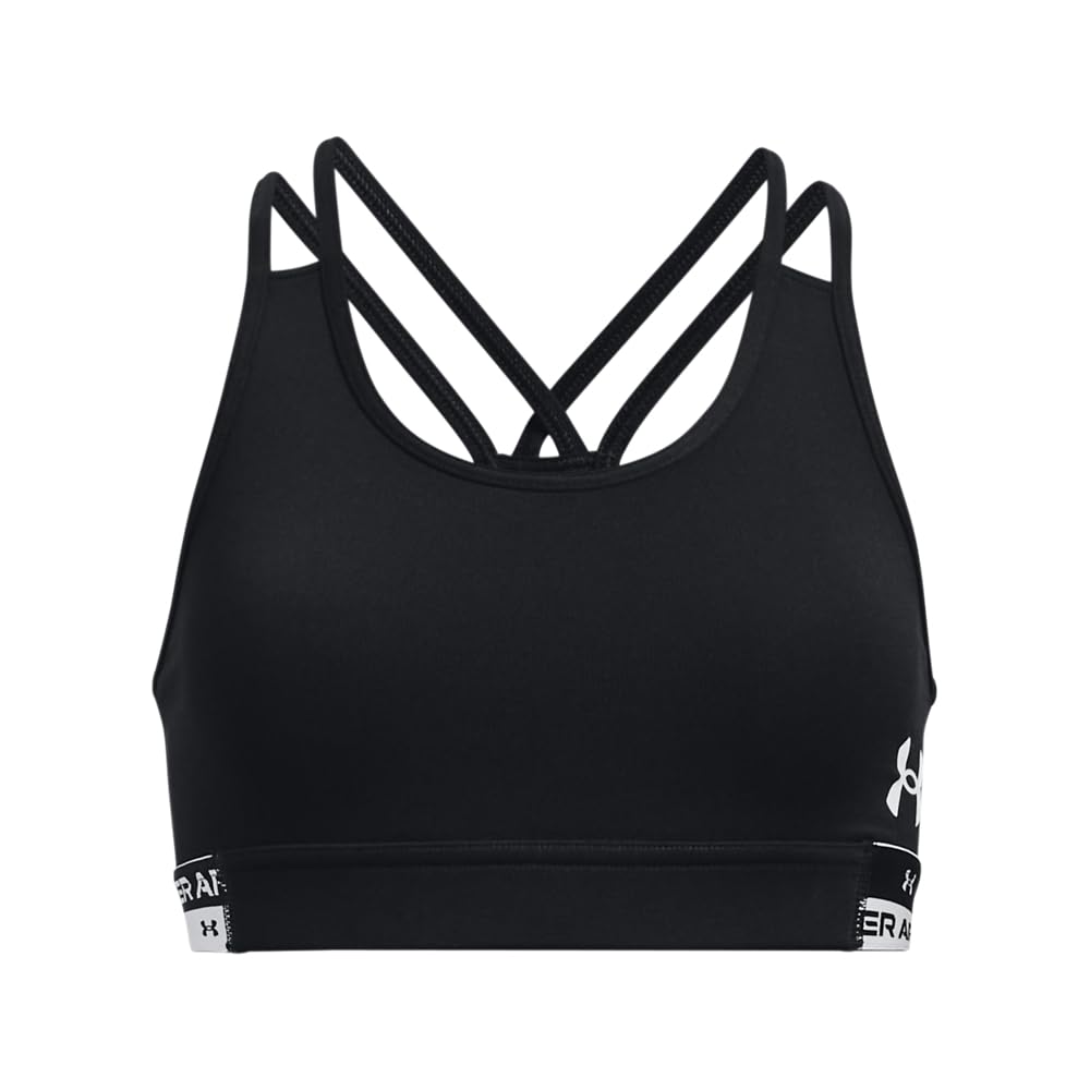 Under Armour Girls' Armour HeatGear Mid Impact Sports Bra