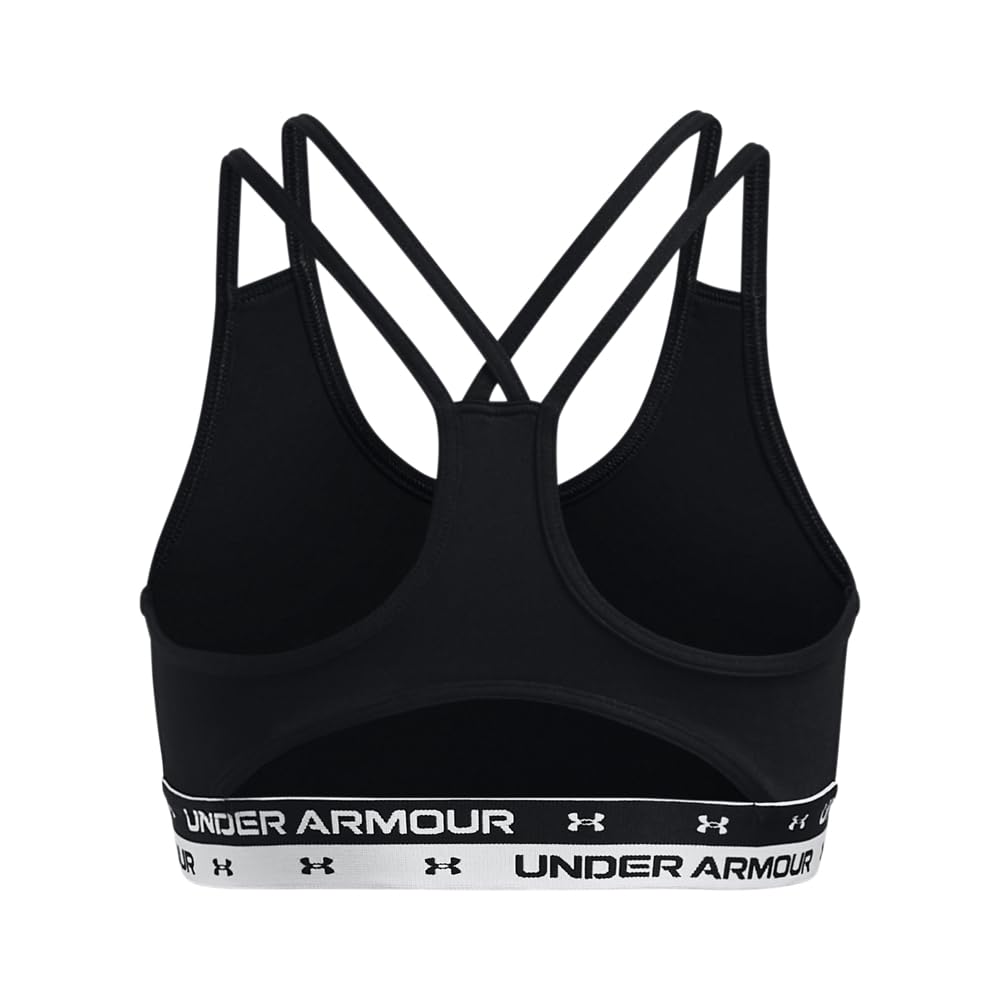 Under Armour Girls' Armour HeatGear Mid Impact Sports Bra thumbnail