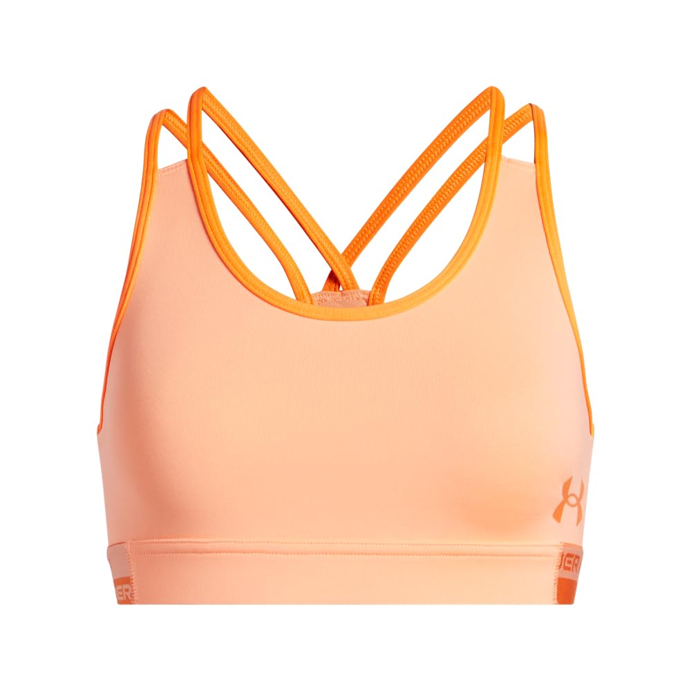 Under Armour Girls' Armour HeatGear Mid Impact Sports Bra thumbnail