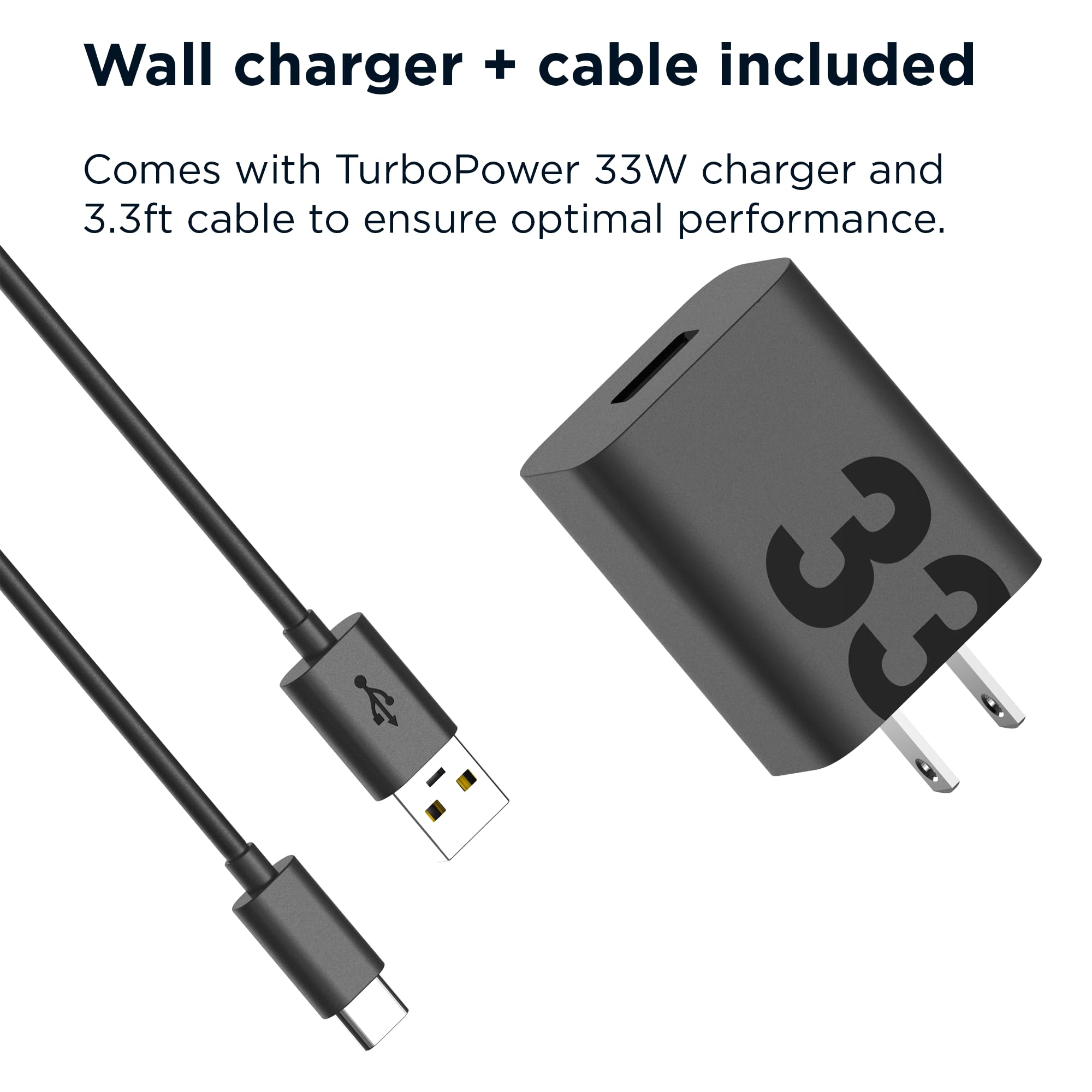 Motorola TurboPower 15W Wireless Stand + 33W Charger + Cable | For Moto G Power 2024/2025, G Stylus 2024/2025/2026, Edge 2024/2025, Razr/Razr Plus/Ultra 2024/2025 thumbnail