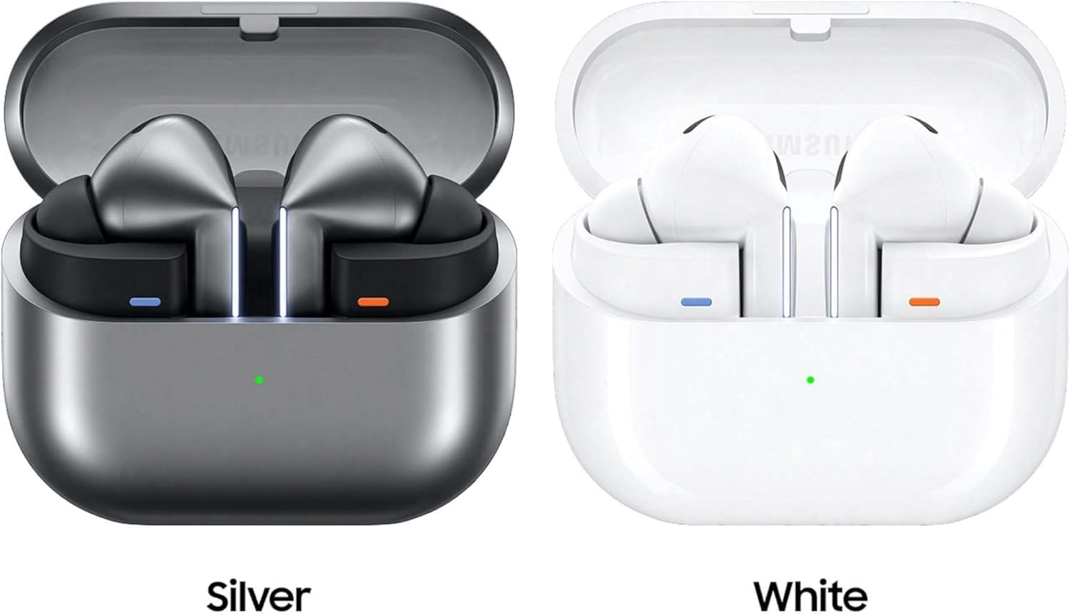 SAMSUNG Galaxy Buds 3 True Wireless Bluetooth Earbuds, Open Type Fit, Active Noise Cancellation, 360 Audio, Touch Control, Silver (Renewed) thumbnail