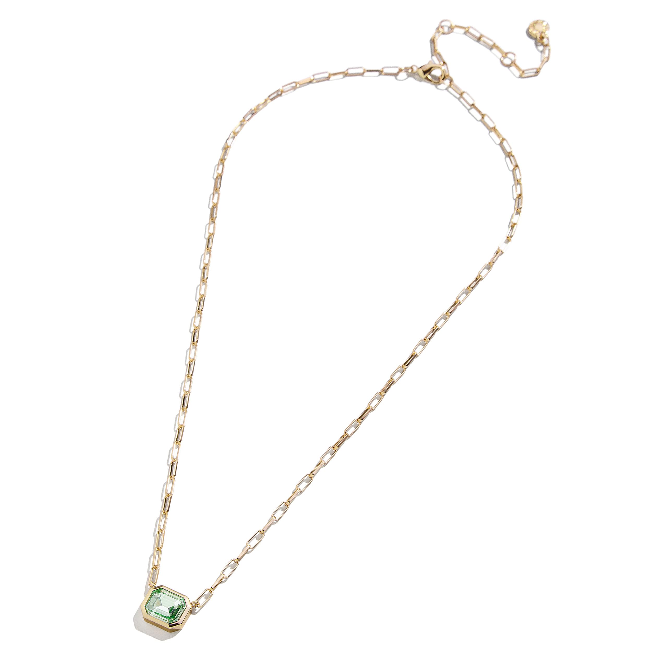 BaubleBar Blythe Birthstone Pendant Necklace for Women on a Delicate Paperclip Chain, Fashion Jewelry, Meaningful Gifts for Women, Perfect for the Holidays thumbnail