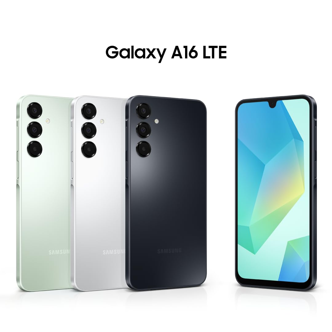 Samsung Galaxy A16 4G Dual SIM (128GB, 2025) 6.7" 90Hz AMOLED, Splash Resistant 8Core, 50MP Camera (Factory Unlocked International Model for GSM, Global) A165M/DS (25W Fast Charger Bundle, Green) thumbnail