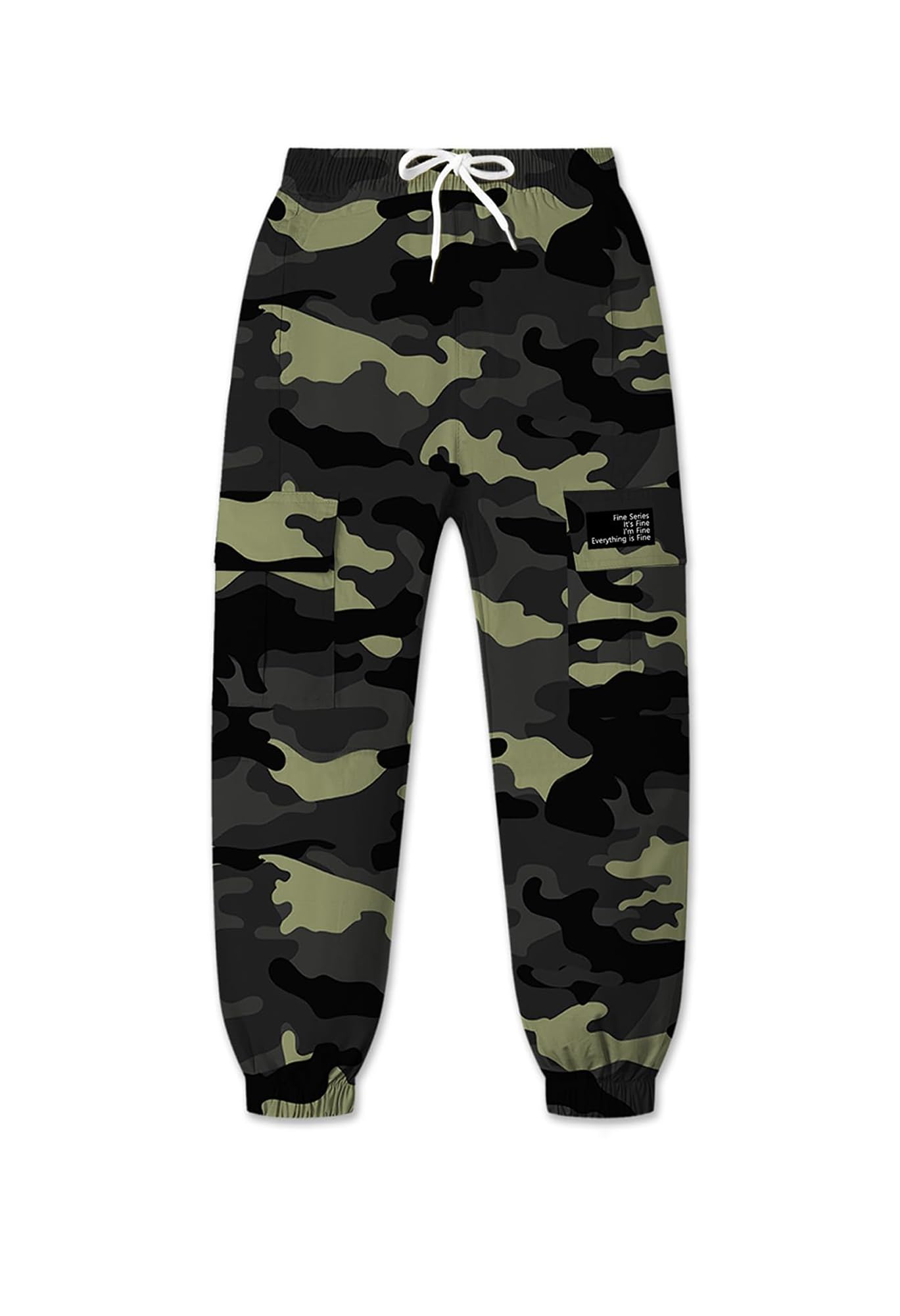 SANGTREE Girls Fall Winter Clothing Sets, Girls Long Sleeve Crop Top and Cargo Jogger Pants Outfit Set,4T-14 Years thumbnail