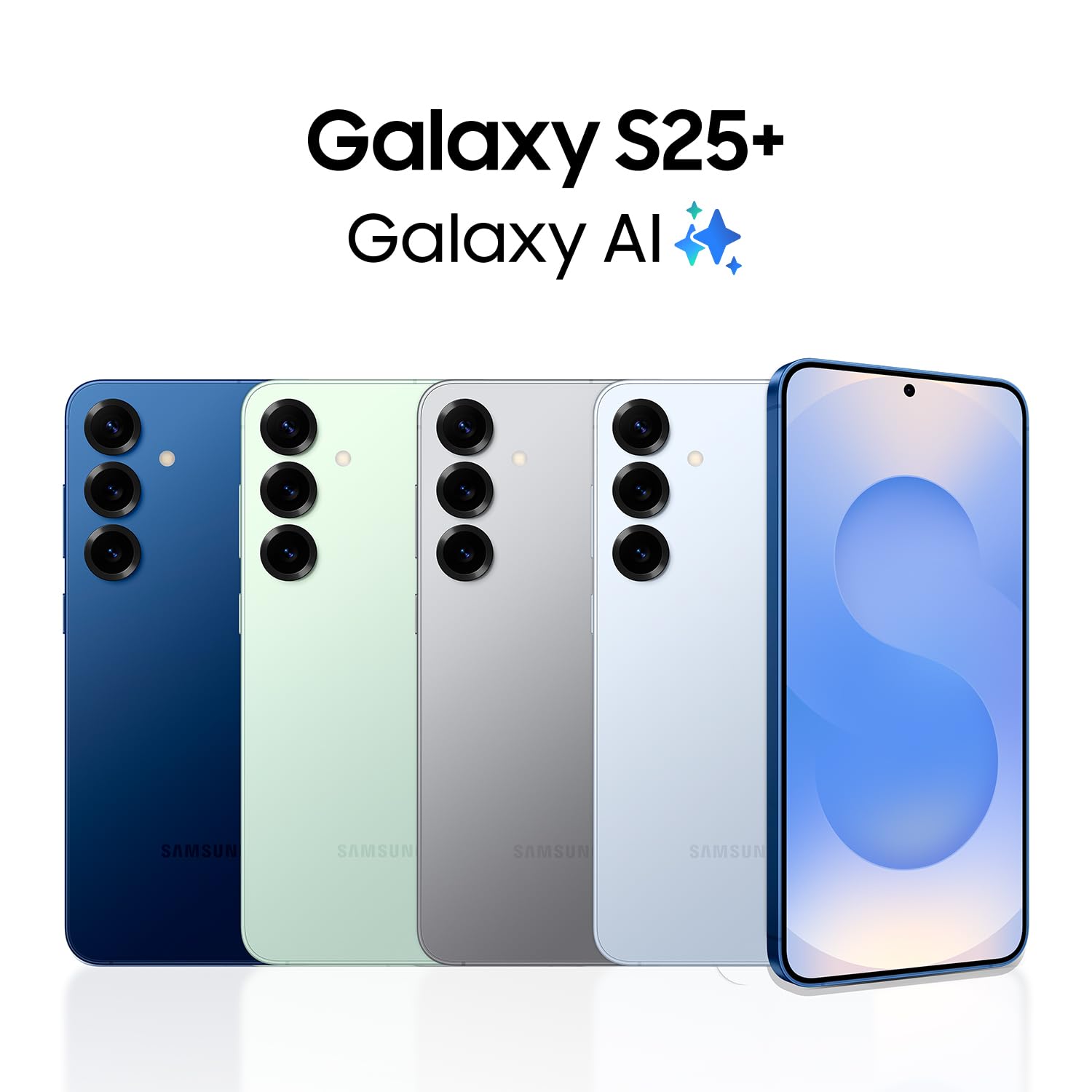 Samsung Galaxy S25+ Cell Phone, 256GB Smartphone, Unlocked Android, AI Night Mode Camera, Snapdragon 8 Elite Fast Processor, ProScaler Display, 4900mAh Battery, 2025, US 1 Yr Warranty, Navy thumbnail