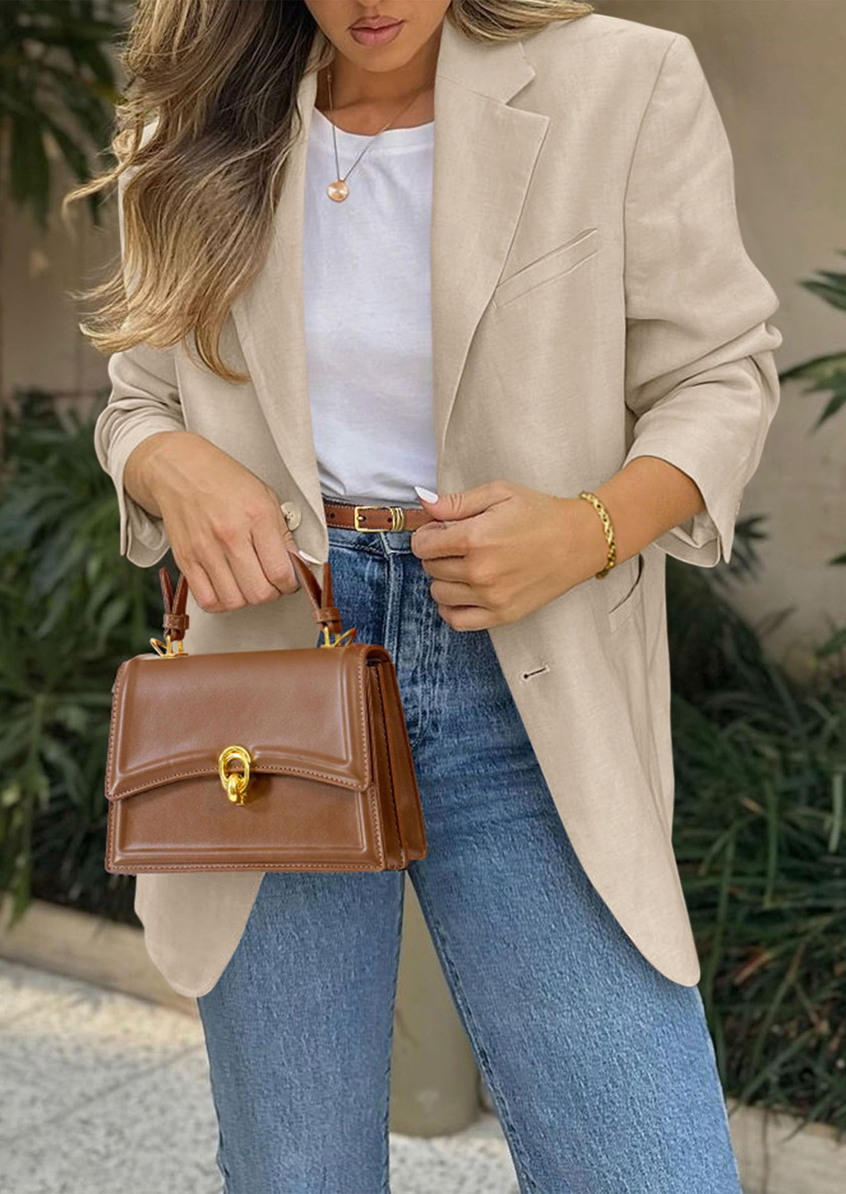 PRETTYGARDEN 2026 Blazers for Women Business Casual Long Sleeve Lapel Open Front Suit Jacket Work Blazer with Pockets thumbnail
