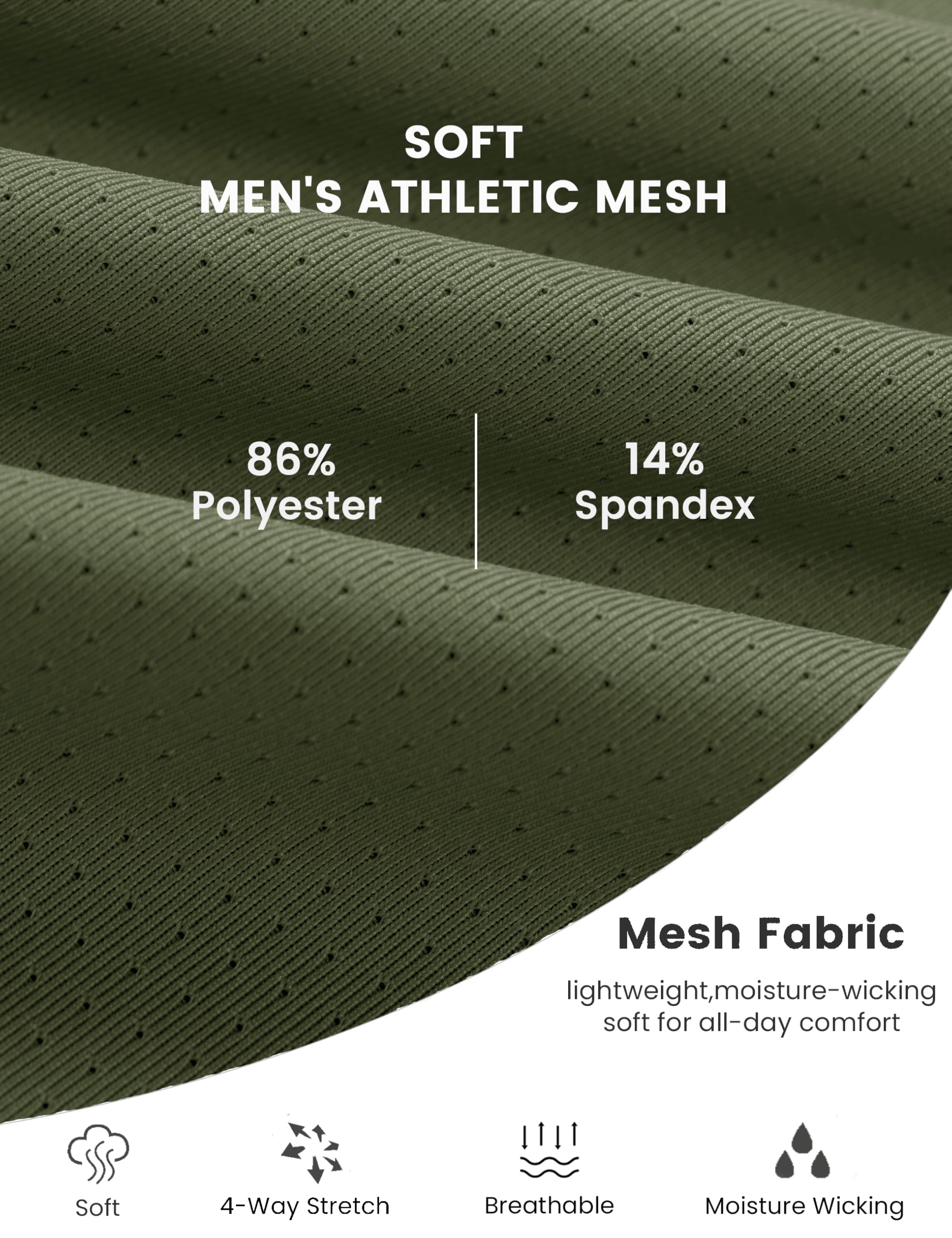 MAGCOMSEN Men's Dry Fit Shirts Mesh Short Sleeve Athletic Lightweight Workout Performance Hiking Shirt thumbnail