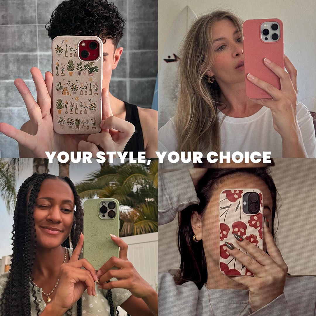 Pela | Phone Case Compatible with Samsung Galaxy S25 Ultra | Limited Edition | Supports Wireless Charging | Cute Eco Friendly | LFog Indigo Bouquet thumbnail