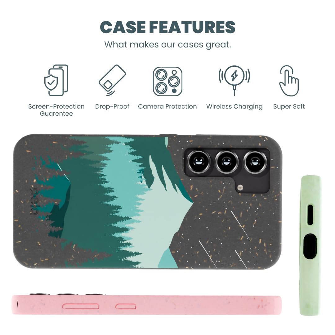 Pela | Phone Case Compatible with Samsung Galaxy S25 Ultra | Limited Edition | Supports Wireless Charging | Cute Eco Friendly | LFog Indigo Bouquet thumbnail