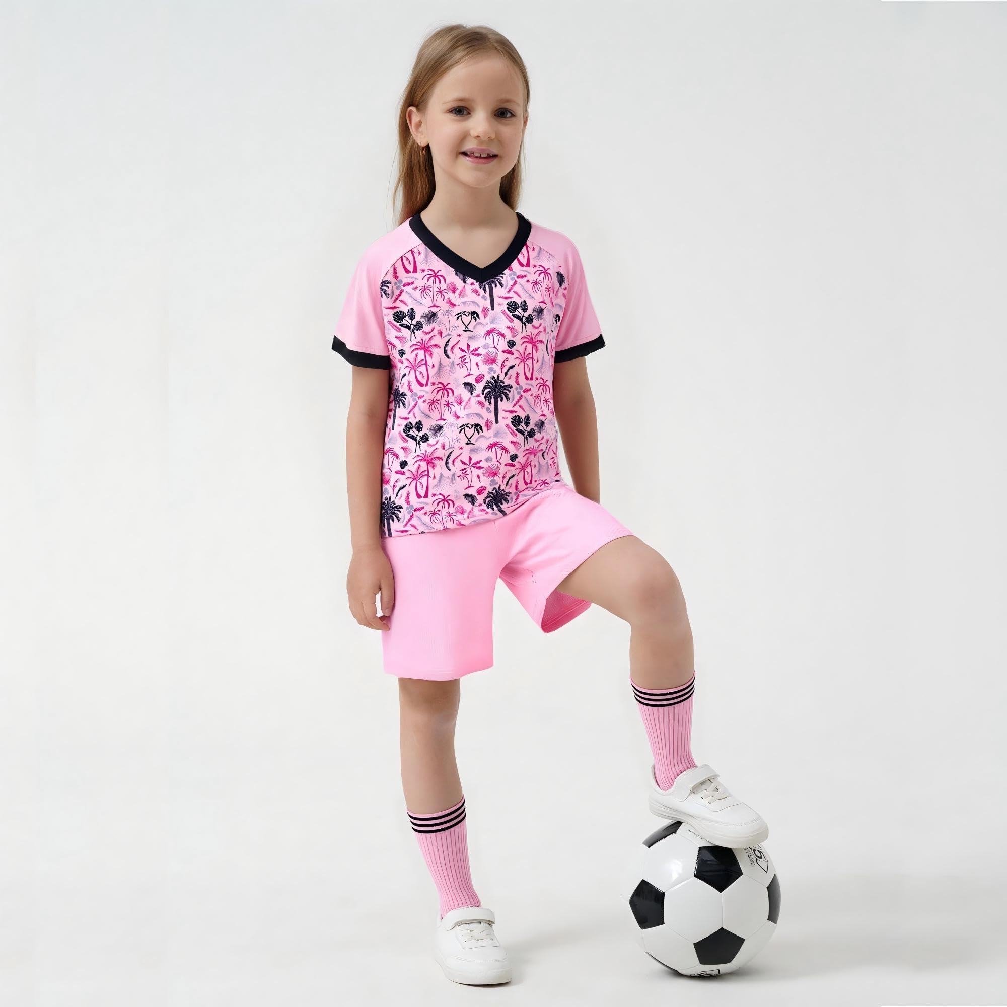 Unisex Kids Soccer Jersey for Girls Soccer Shirts Boy Football Outfits Soft Ideal Gift for Little Athlete 2-14 Years thumbnail
