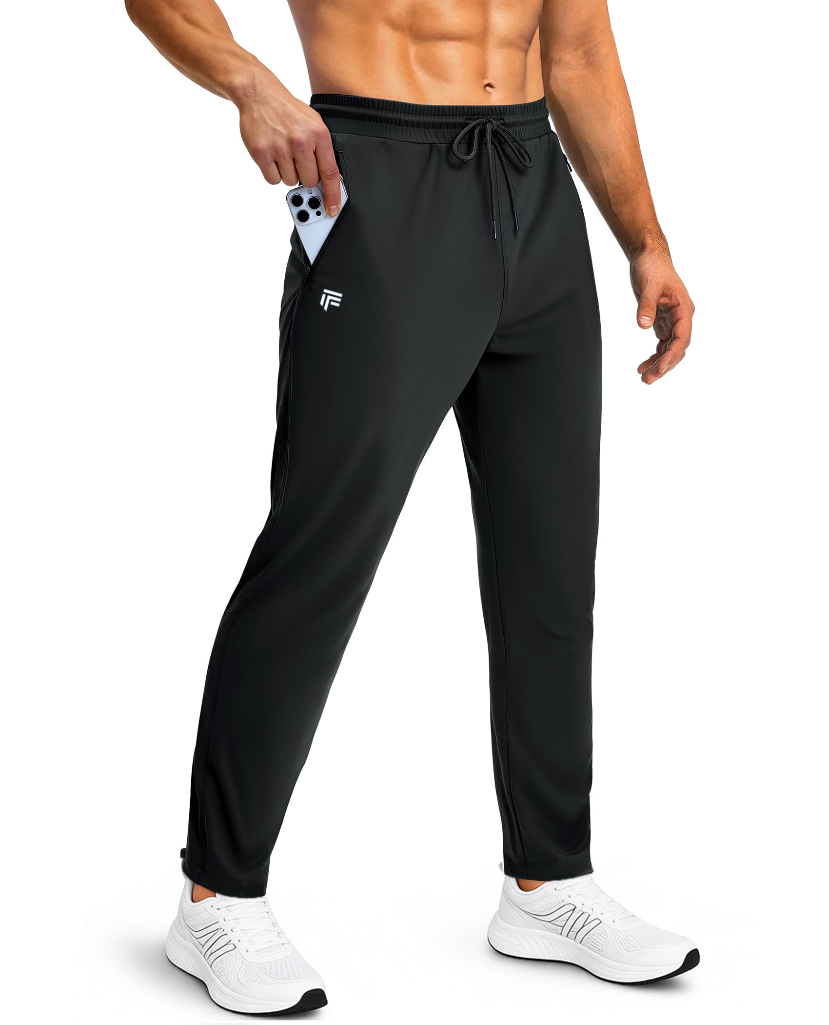 Mens Sweatpants with Zipper Pockets Joggers for Men Workout Athletic Gym Track Fitness Clothing Gifts