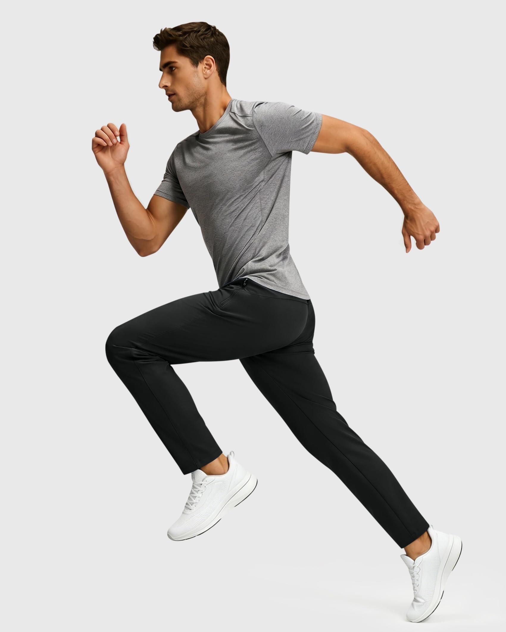 Mens Sweatpants with Zipper Pockets Joggers for Men Workout Athletic Gym Track Fitness Clothing Gifts thumbnail