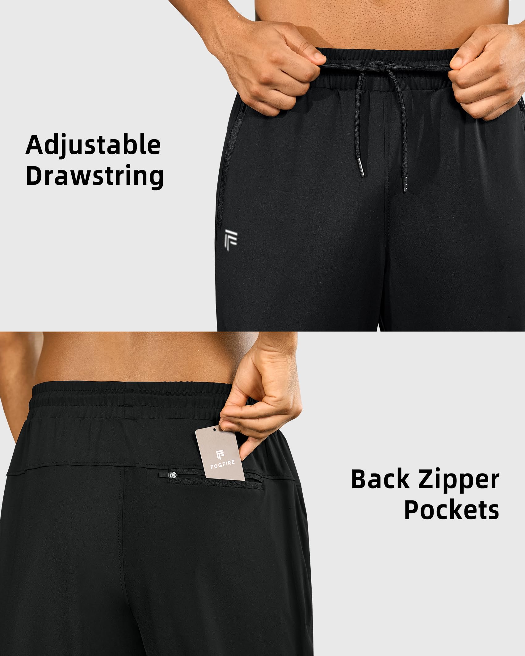 Mens Sweatpants with Zipper Pockets Joggers for Men Workout Athletic Gym Track Fitness Clothing Gifts thumbnail