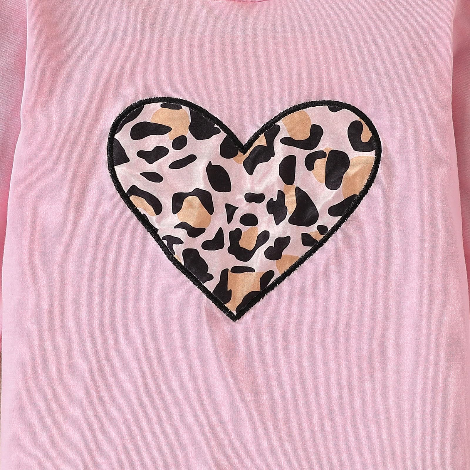 2PC Girls Clothes Girl letter and Floral print Hooded Set, letter print Top +Floral print Pants Set thumbnail