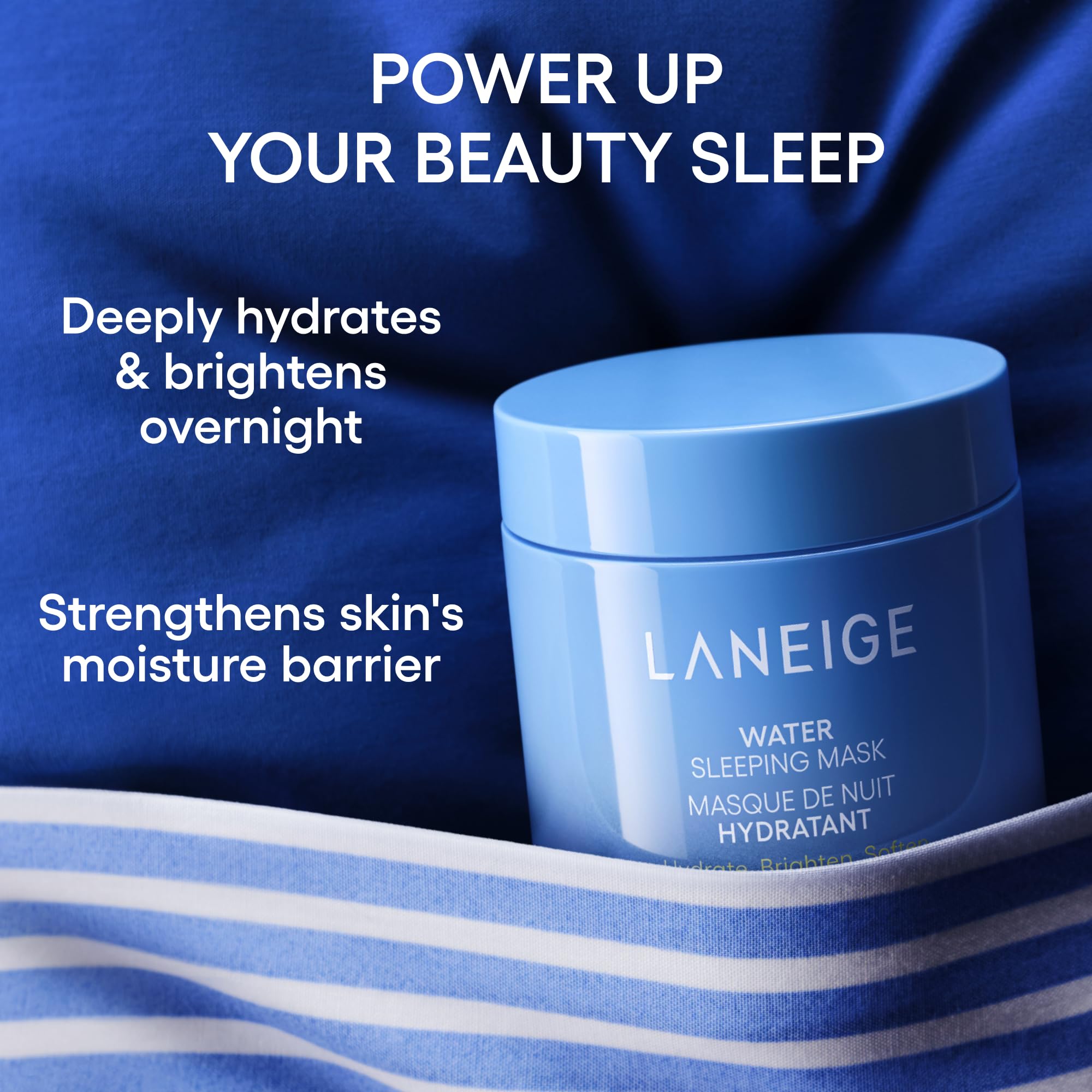 Water Sleeping Mask: Hydrating Korean Overnight Face Mask with Hyaluronic Acid Blend & Niacinamide, for Deep Hydration, Glowing Skin & Barrier Support | Korean Skin Care thumbnail