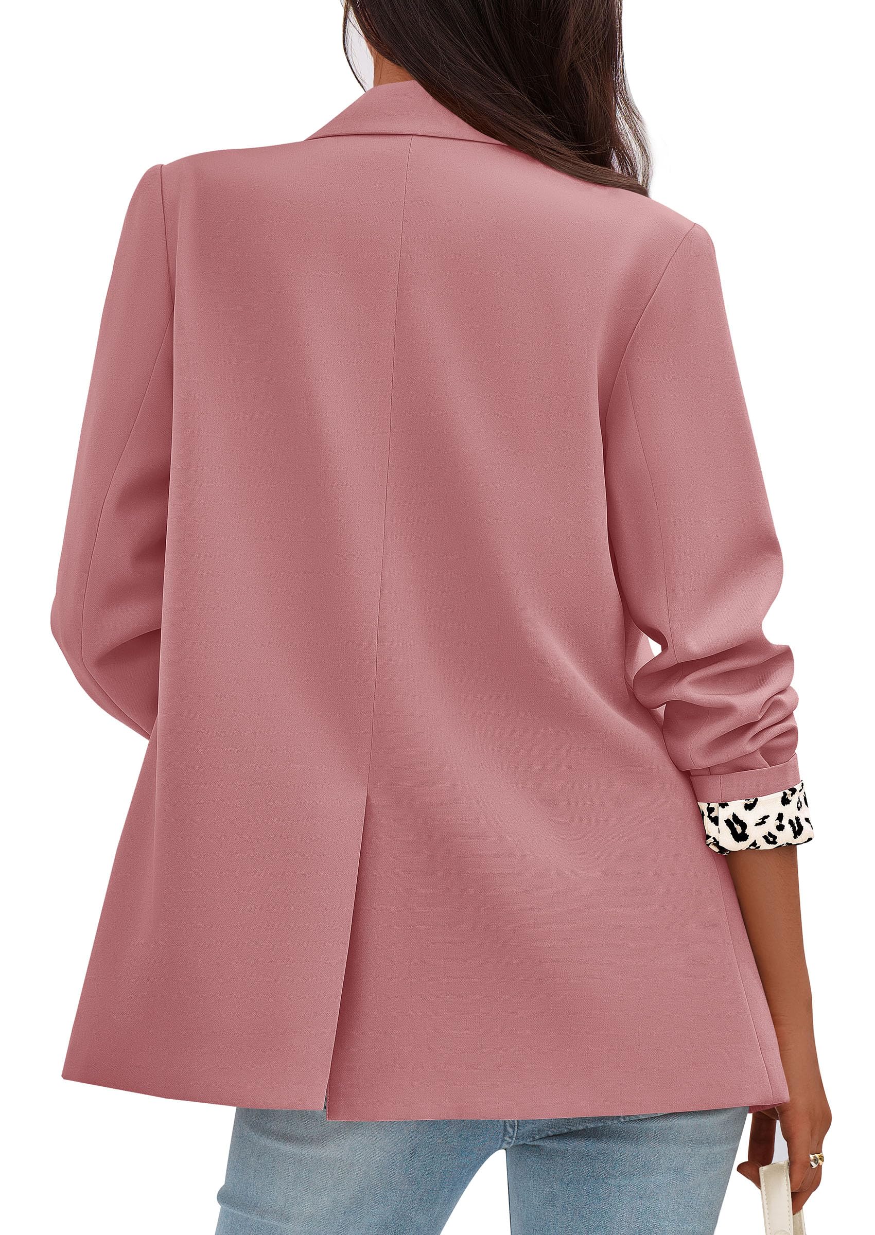 PRETTYGARDEN Blazers for Women 2026 Fall Work Office Suit Jackets Dressy Open Front Leopard Blazer Business Casual Outfits thumbnail