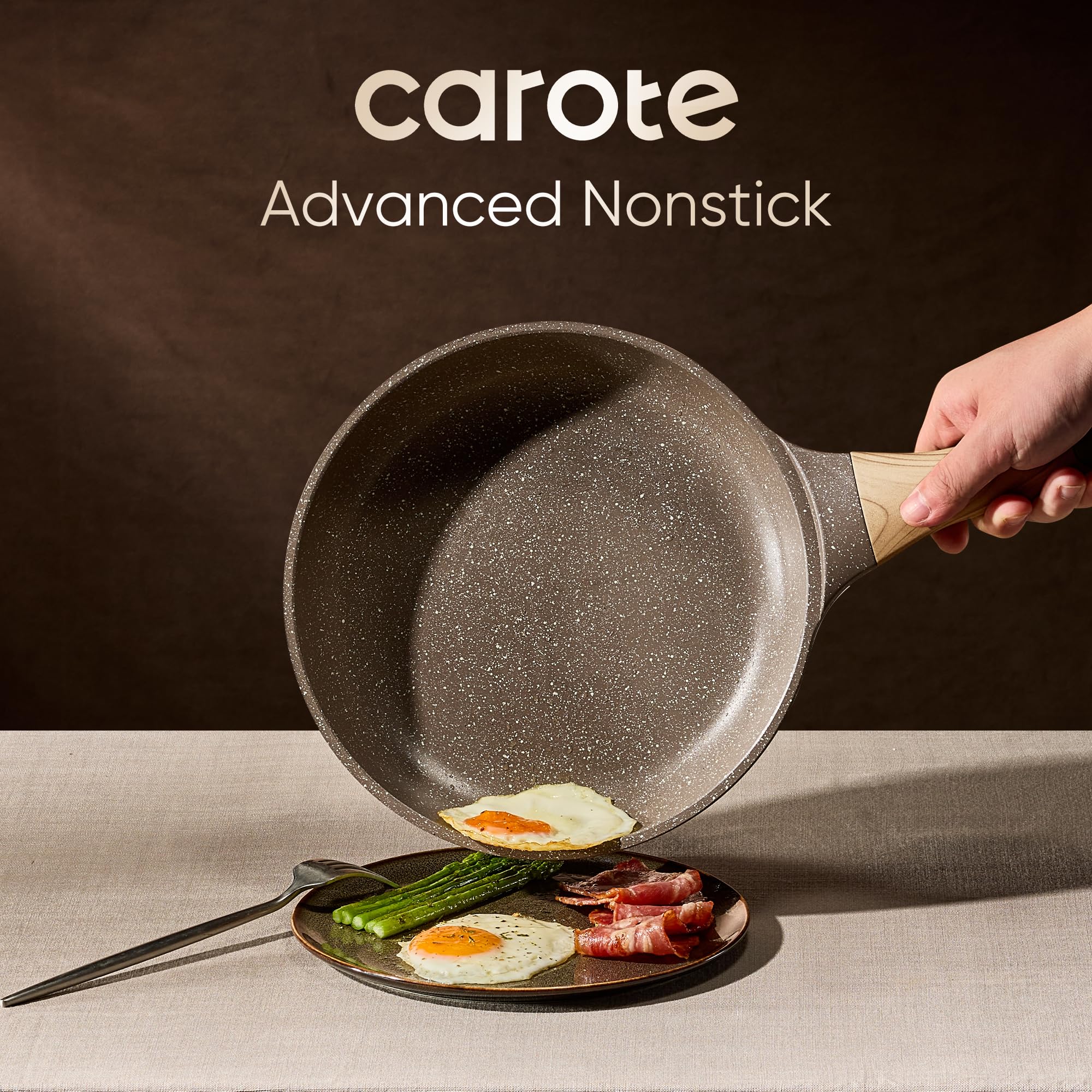 CAROTE 26pcs Pots and Pans Set, Nonstick Cookware Sets thumbnail