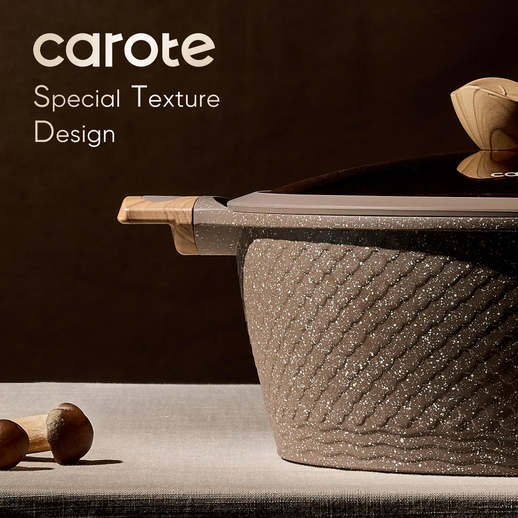 CAROTE 26pcs Pots and Pans Set, Nonstick Cookware Sets thumbnail