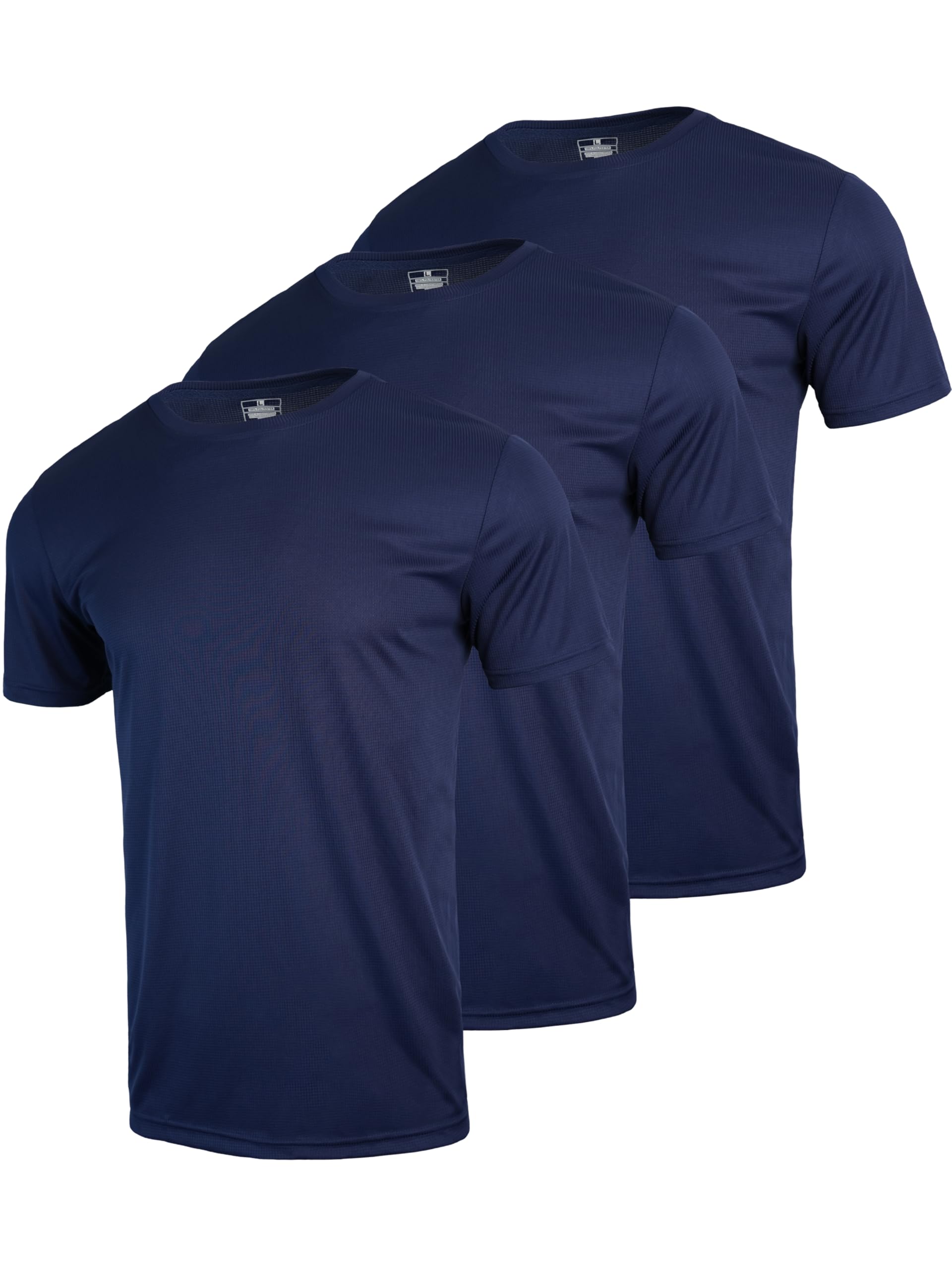 3 & 5 Pack Shirts for Men Moisture Wicking Workout Performance Dry Fit Mesh Gym Athletic Running T-Shirt