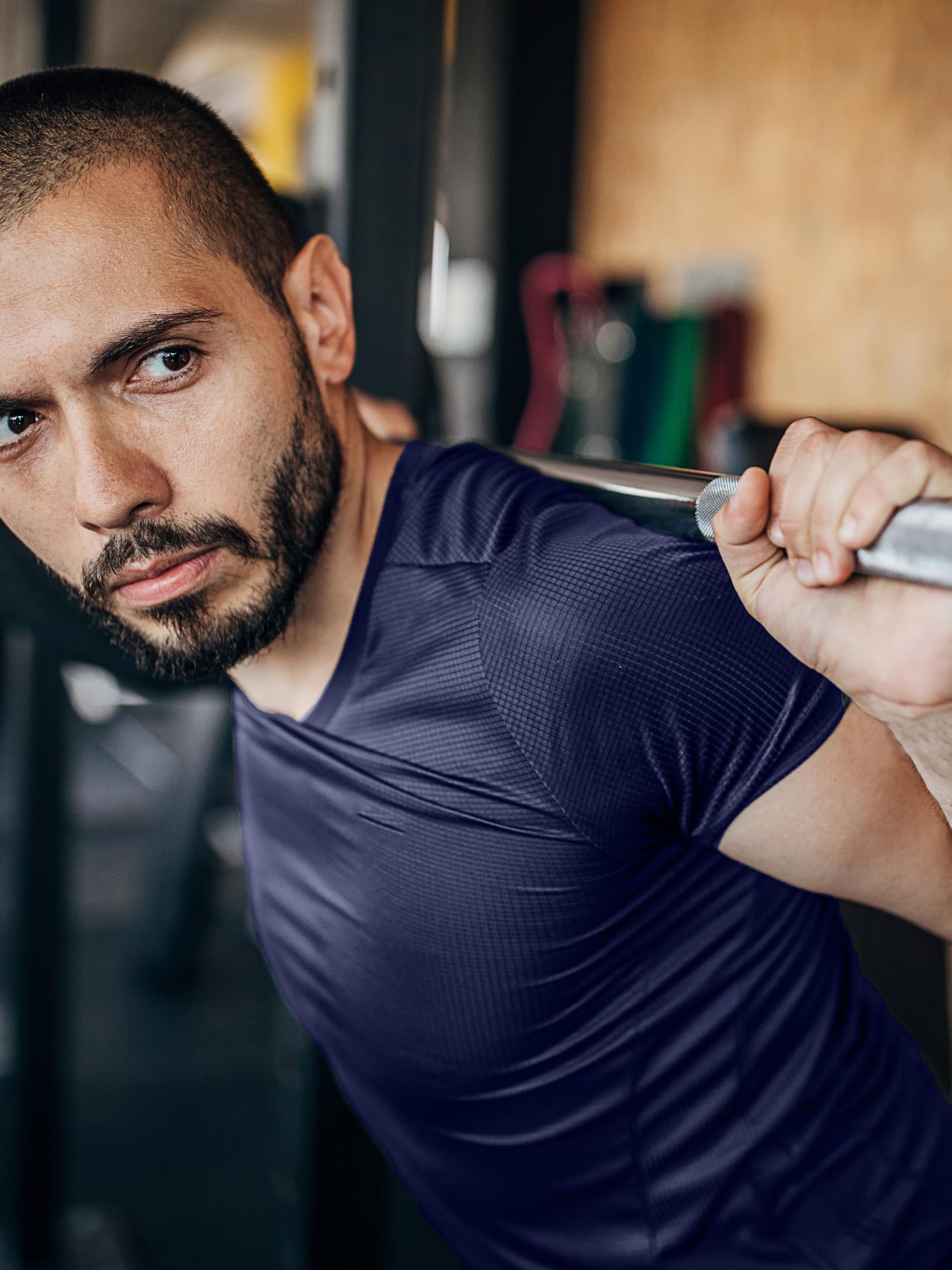 3 & 5 Pack Shirts for Men Moisture Wicking Workout Performance Dry Fit Mesh Gym Athletic Running T-Shirt thumbnail