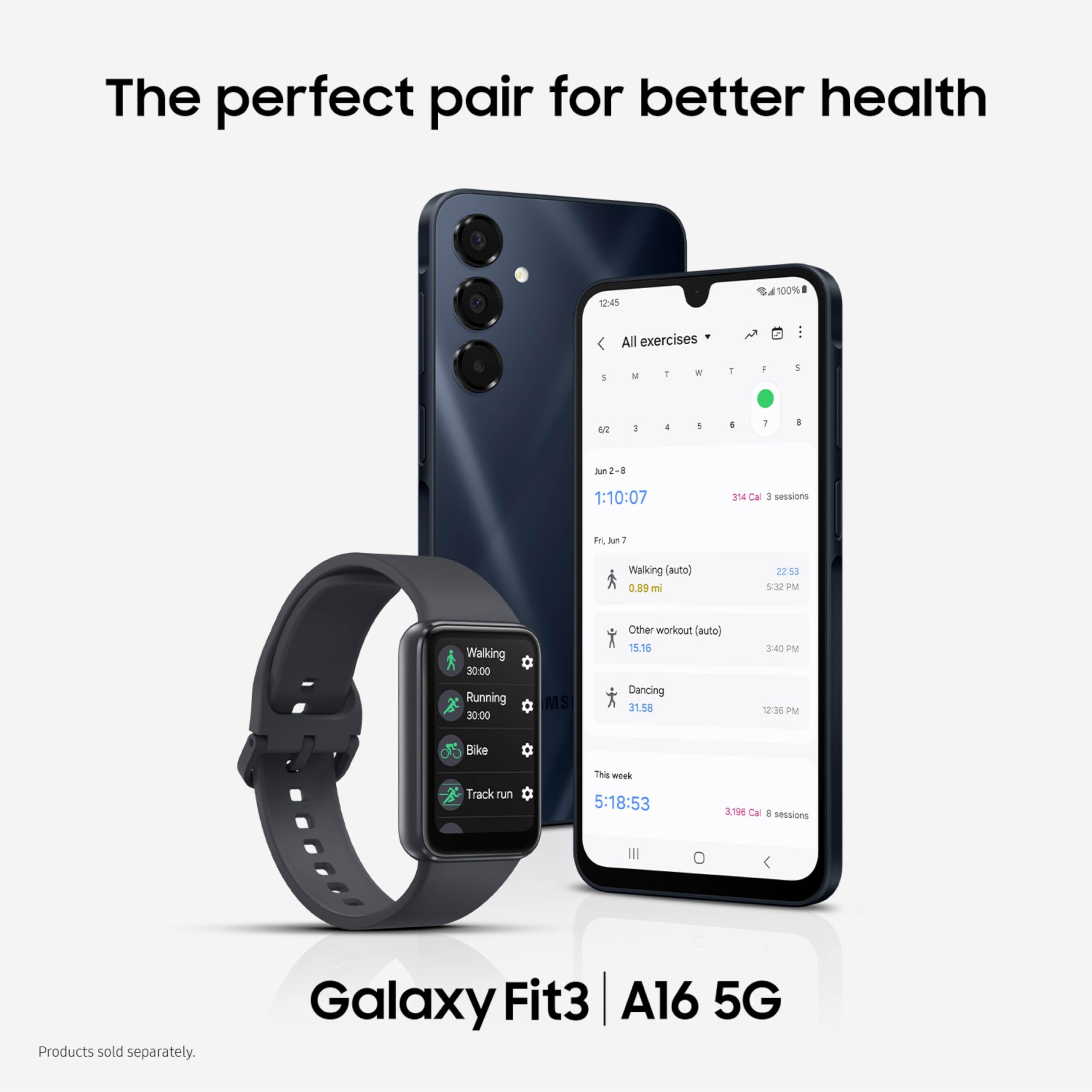 Samsung Galaxy A16 5G 128GB Cell Phone, Unlocked Android Smartphone, Large AMOLED Display, Durable Design, Super Fast Charging, Expandable Storage, US Version, 2025, Blue Black (Renewed) thumbnail