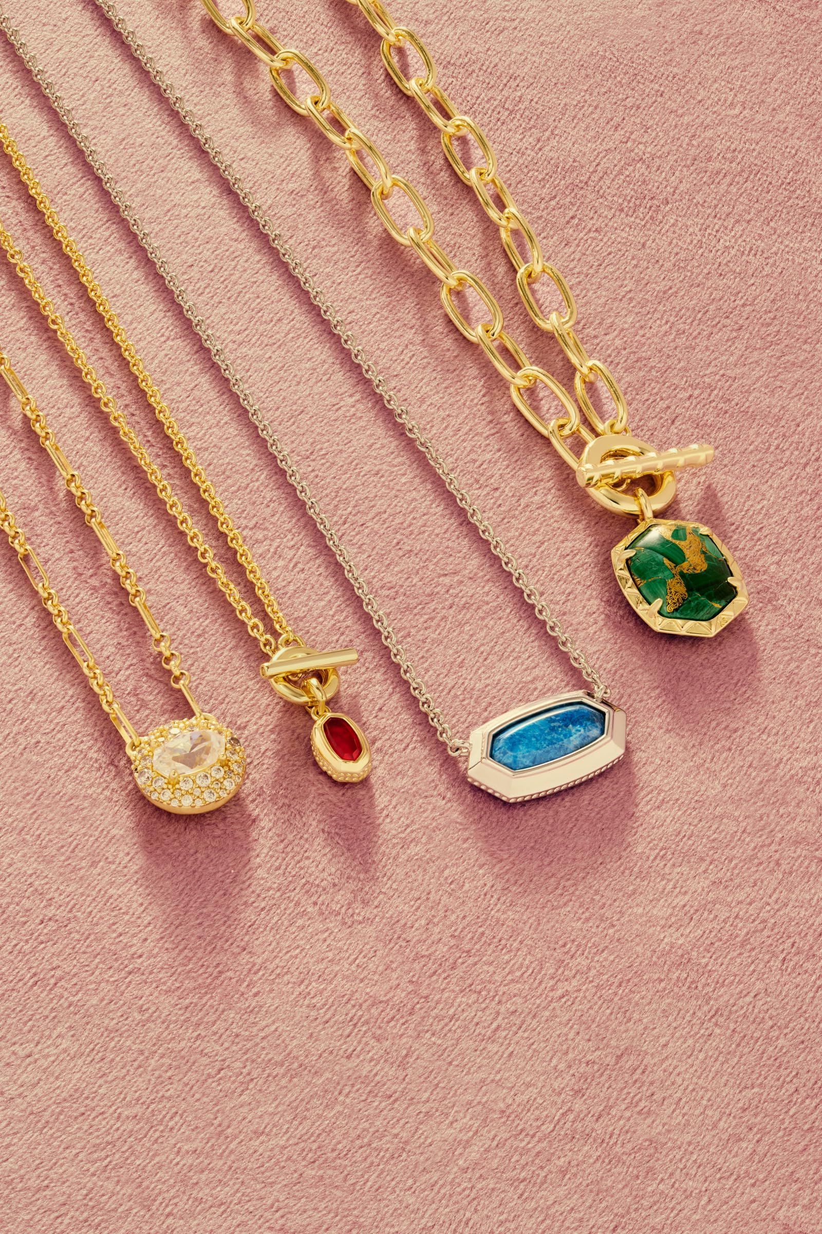 Kendra Scott Elisa Bezel Short Pendant Necklace, Fashion Jewelry for Women thumbnail