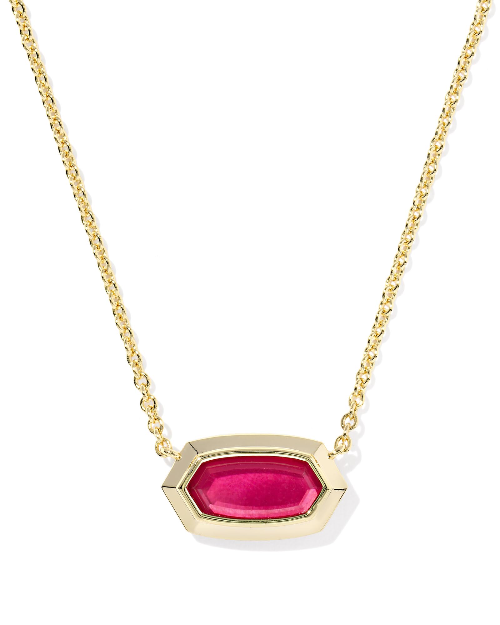Kendra Scott Elisa Bezel Short Pendant Necklace, Fashion Jewelry for Women thumbnail