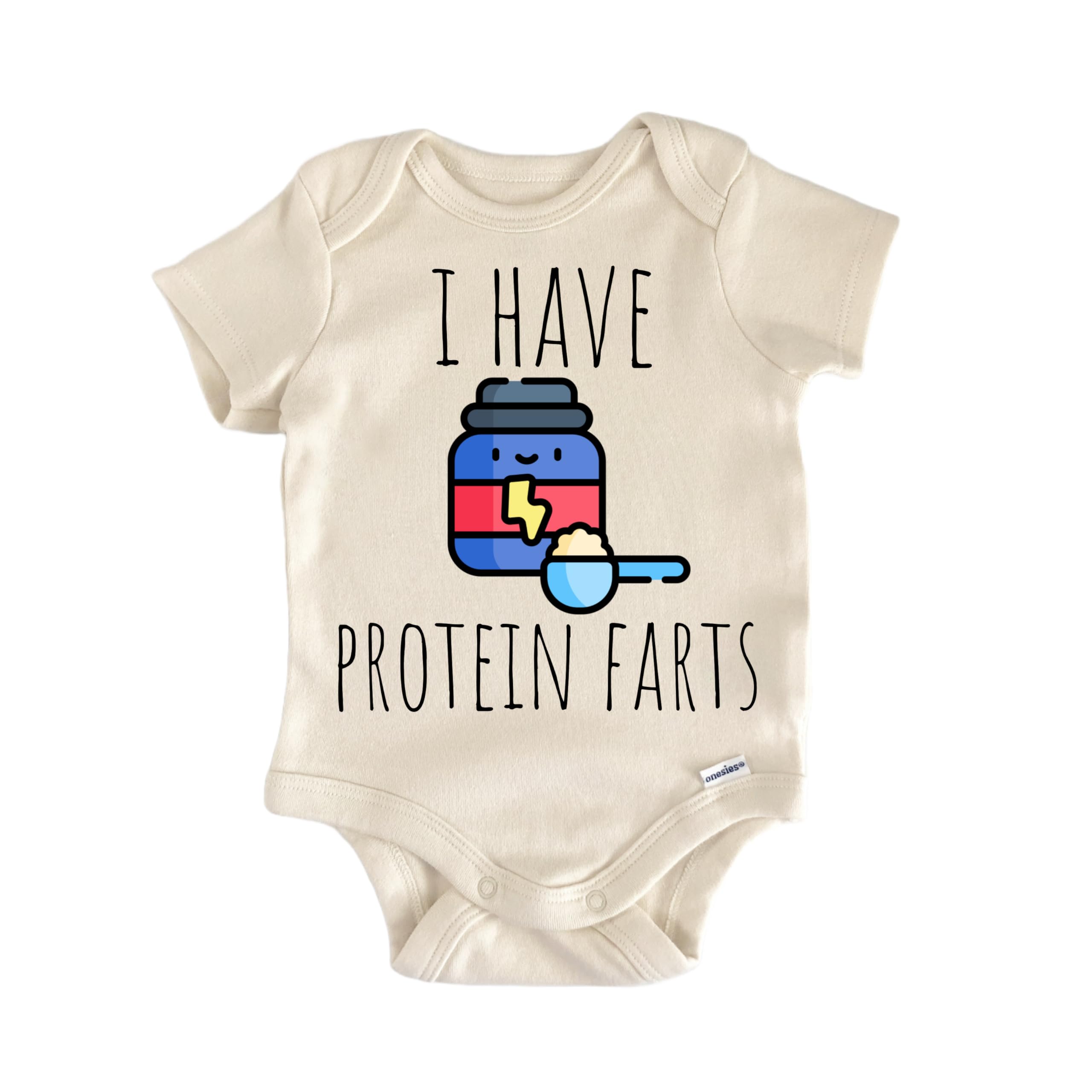 Gym Bodybuilder Working Out Fitness - Baby Boy Girl Clothes Bodysuit Funny Cute