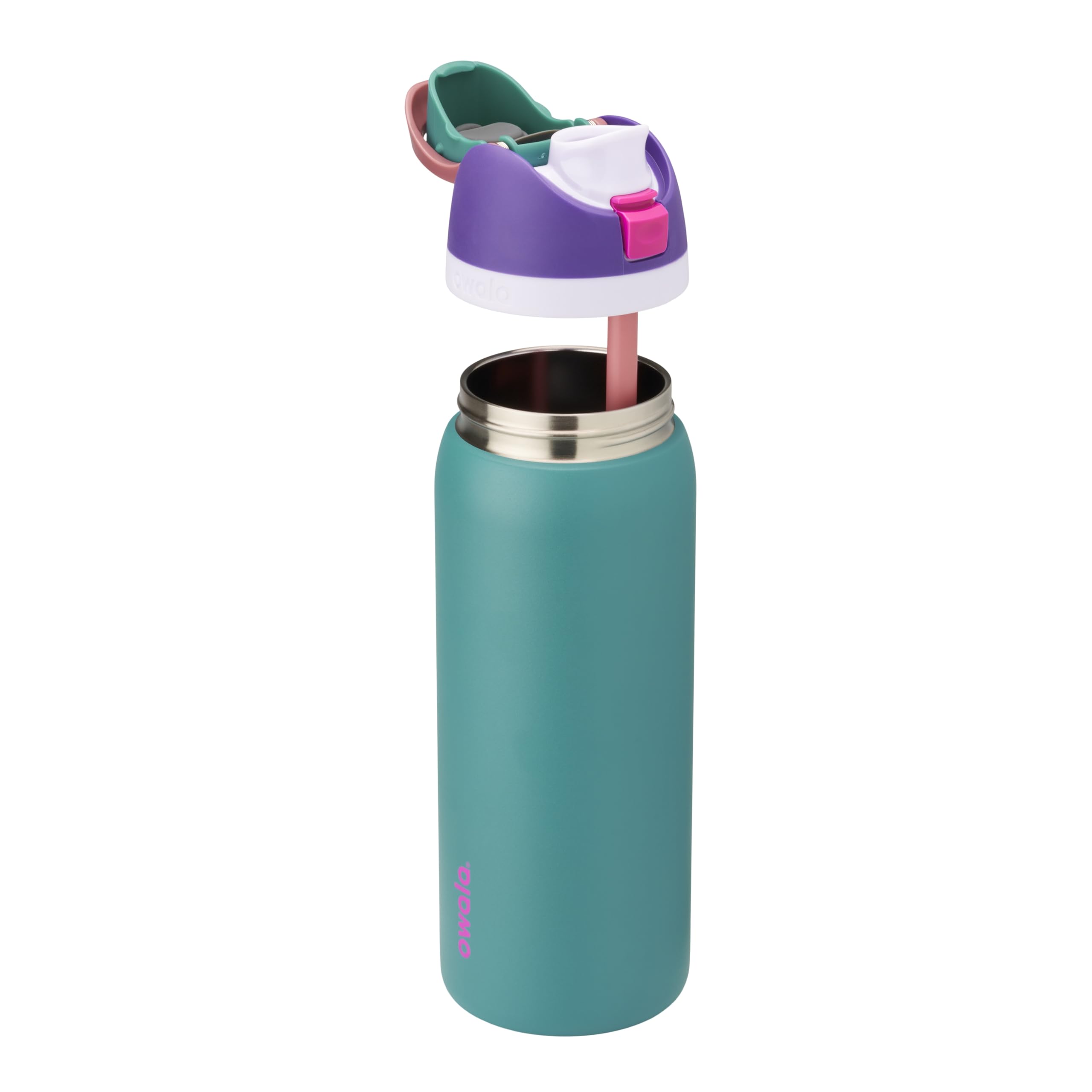 Owala FreeSip Stainless Steel Water Bottle 32 oz 80s Ski Slopes thumbnail