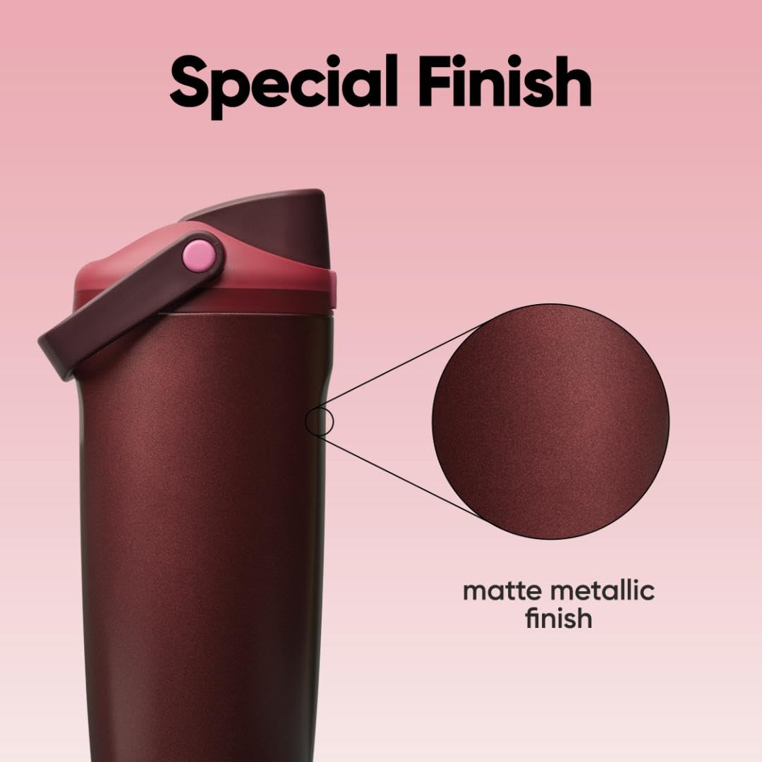 Owala FreeSip Sway Stainless Steel Water Bottle 30 oz Black Cherry thumbnail