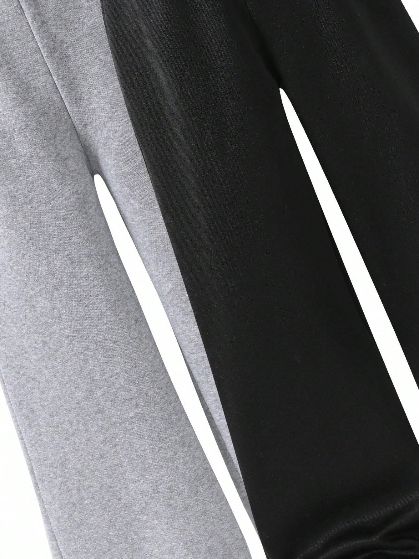 RoseSeek Boy's 2 Packs Sweatpants Elastic Waist Wide Leg Pants Casual Athletic Trousers thumbnail