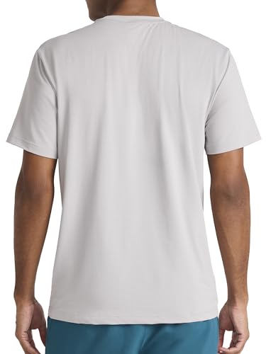 Reebok Men's Force Short Sleeve Crewneck T-Shirt, Standard Fit, Lightweight Super Stretch Poly Square Hole Mesh Fabric thumbnail