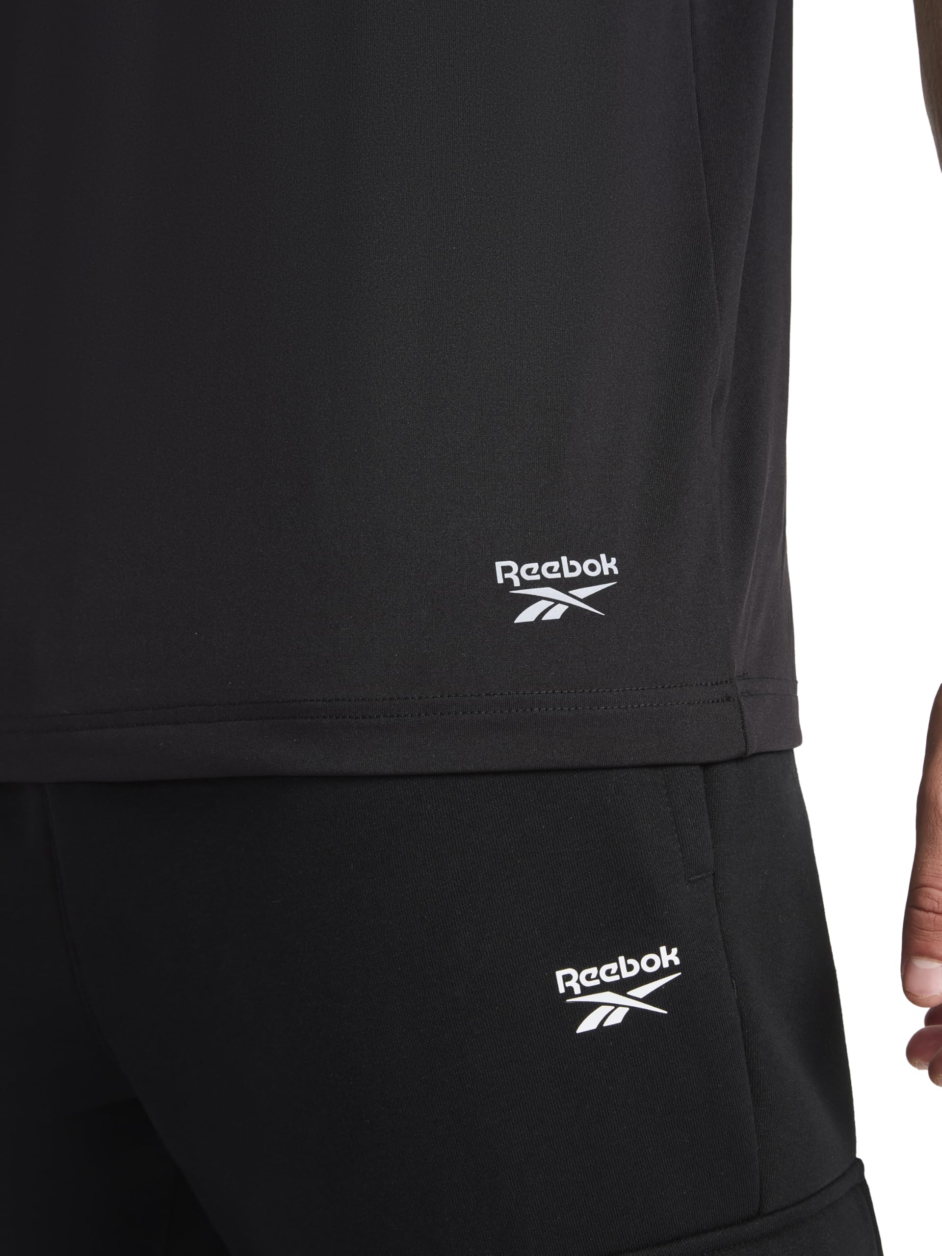 Reebok Men's Sonic Bolt Short Sleeve Crewneck T-Shirt, Standard Fit, Lightweight Cool Touch Jersey Fabric thumbnail