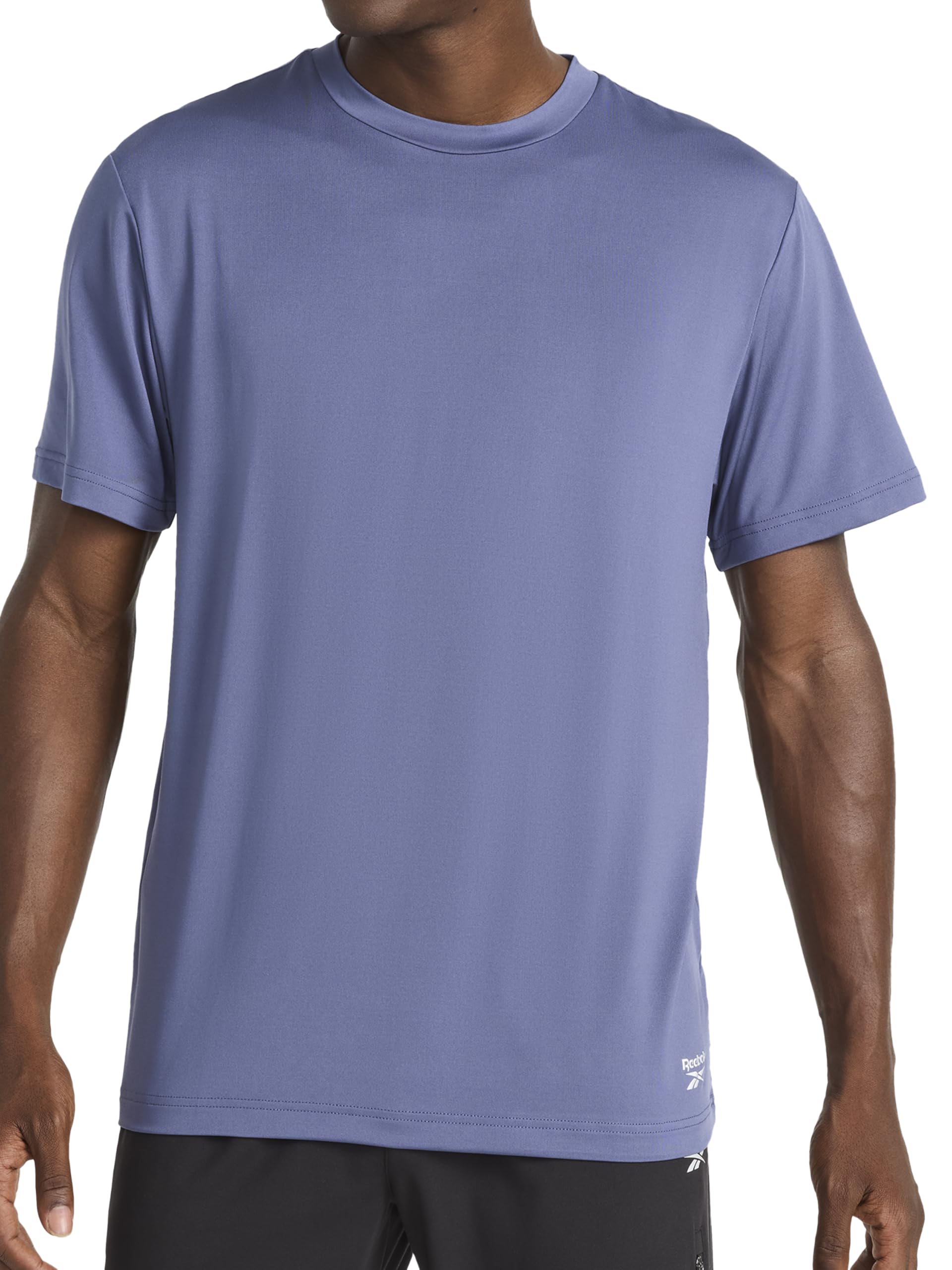 Reebok Men's Sonic Bolt Short Sleeve Crewneck T-Shirt, Standard Fit, Lightweight Cool Touch Jersey Fabric thumbnail