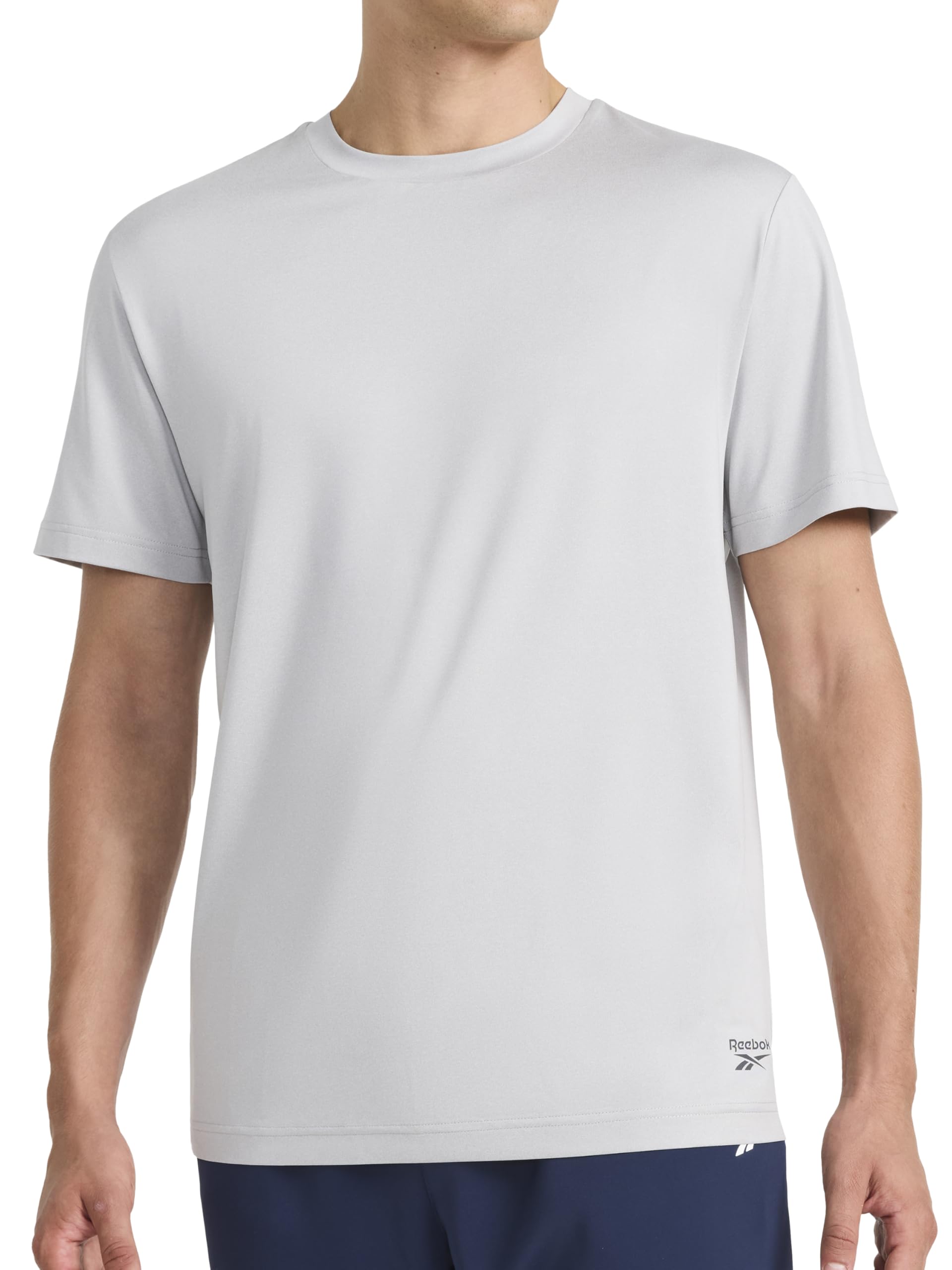 Reebok Men's Sonic Bolt Short Sleeve Crewneck T-Shirt, Standard Fit, Lightweight Cool Touch Jersey Fabric thumbnail