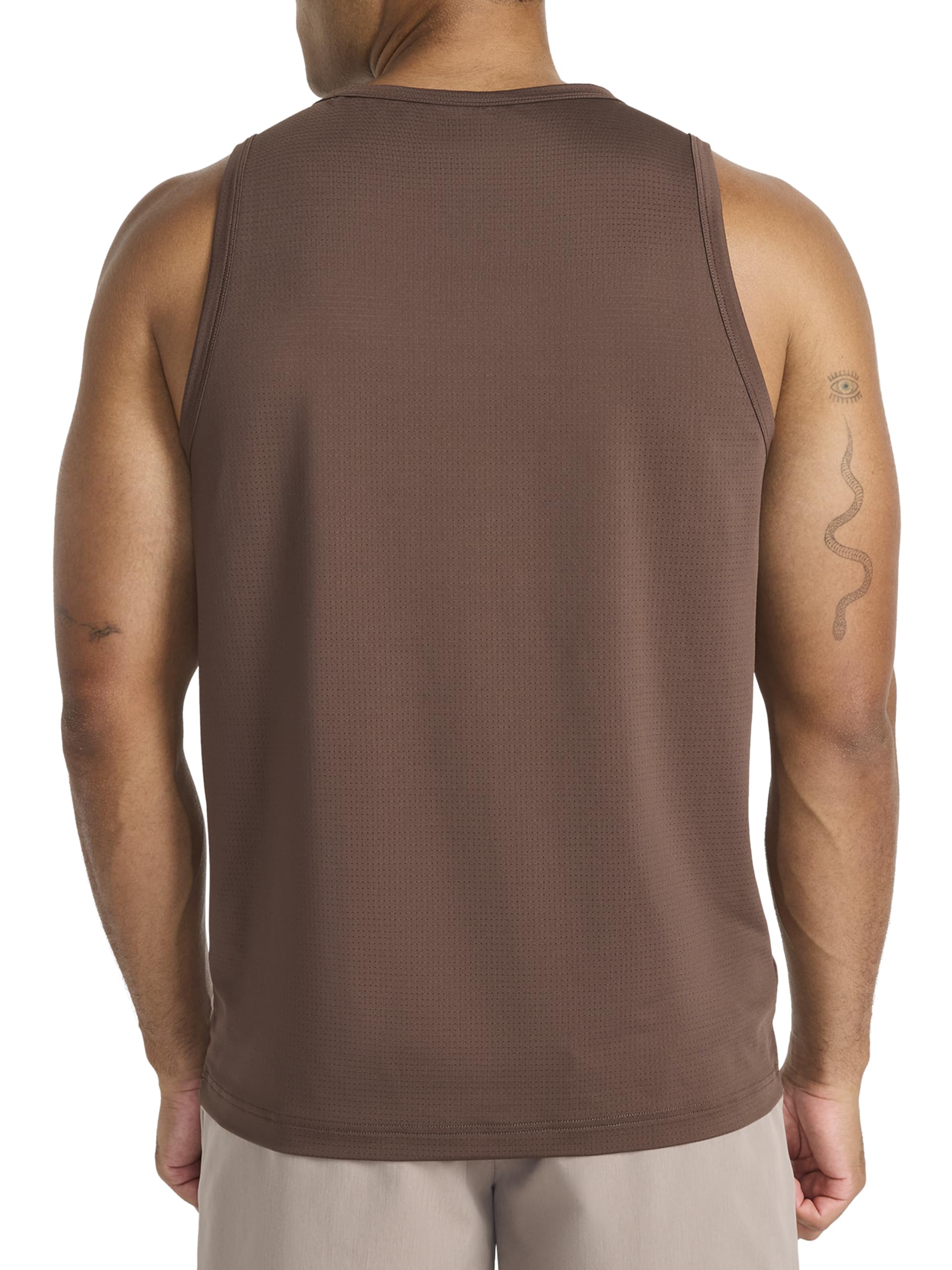 Reebok Men's Triathlon Scoop Neck Tank Top, Standard Fit, Lightweight Cotton-Poly Jersey Fabric thumbnail