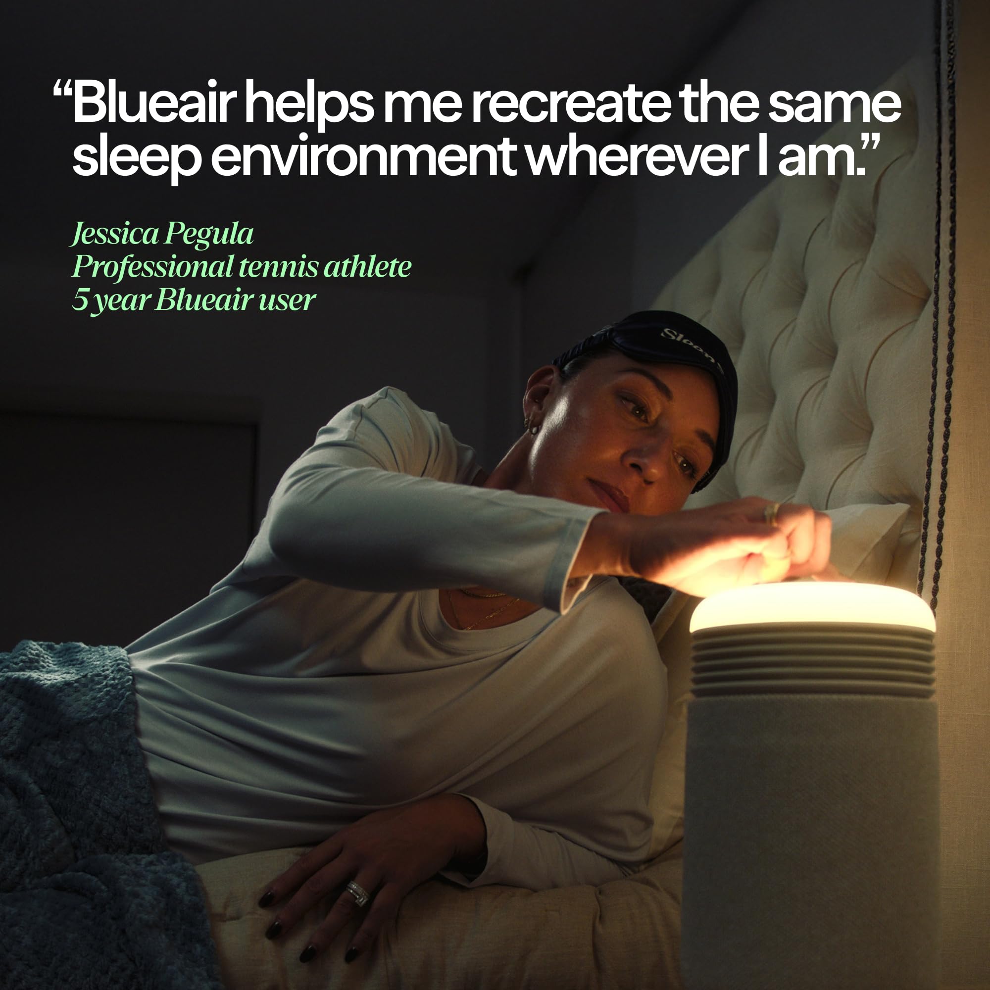 BLUEAIR Mini Restful Bedroom Air Purifier with Sunrise Alarm Clock, Beige thumbnail