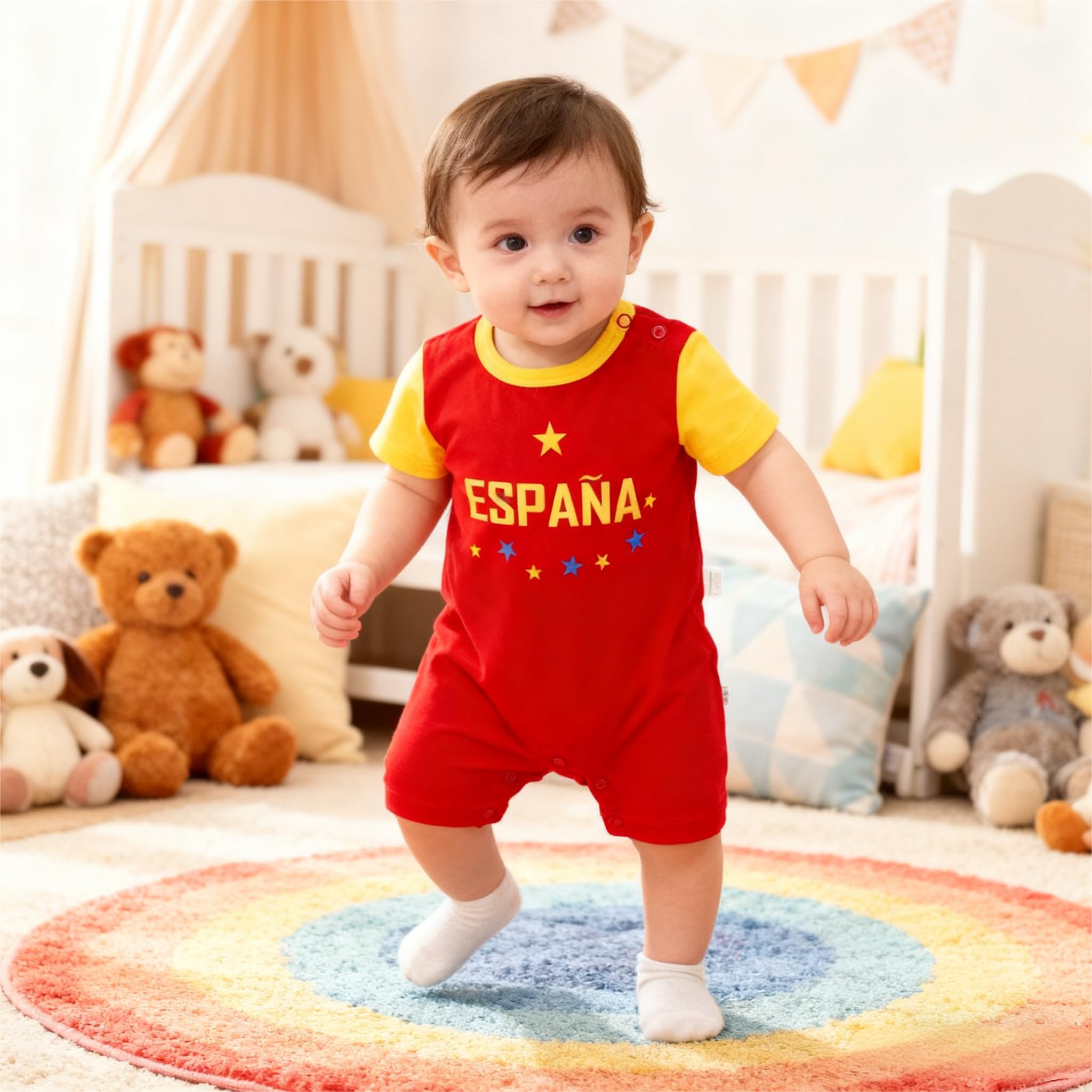 Baby Girl Soccer Clothes Baby Boys Romper Toddler Soccer Outfit Infants Jumpsuit Cute Comfortable 0-24 Months thumbnail