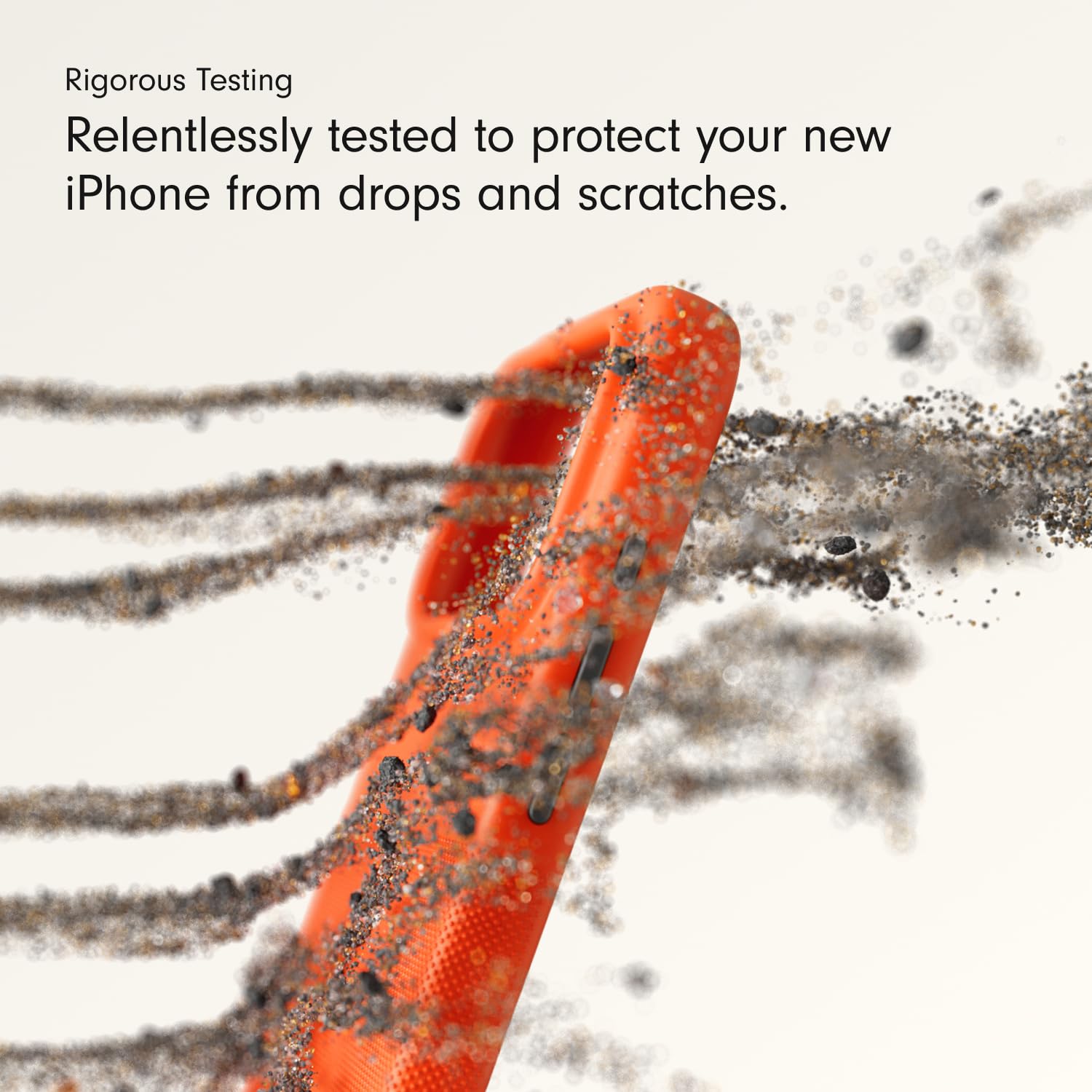 Beats iPhone 17 Pro Rugged Case with MagSafe & Camera Control, Scratch & Drop Tested, Matte Texture with Microfiber Lining - Sierra Orange thumbnail