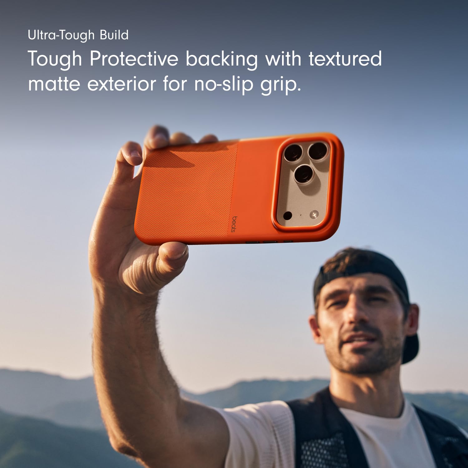 Beats iPhone 17 Pro Rugged Case with MagSafe & Camera Control, Scratch & Drop Tested, Matte Texture with Microfiber Lining - Sierra Orange thumbnail