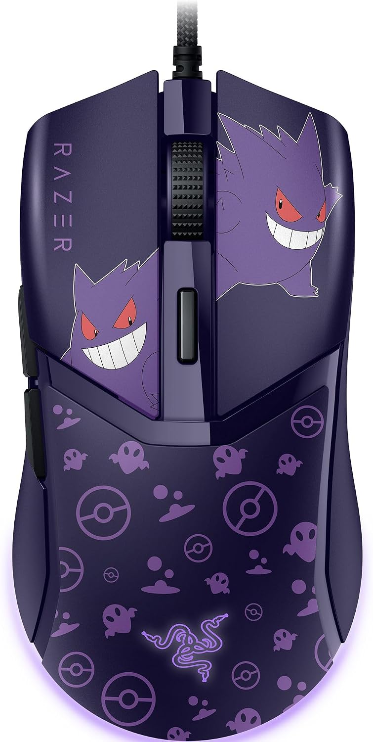 Razer Cobra Wired Gaming Mouse, 58g Lightweight, Pokemon Gengar Edition